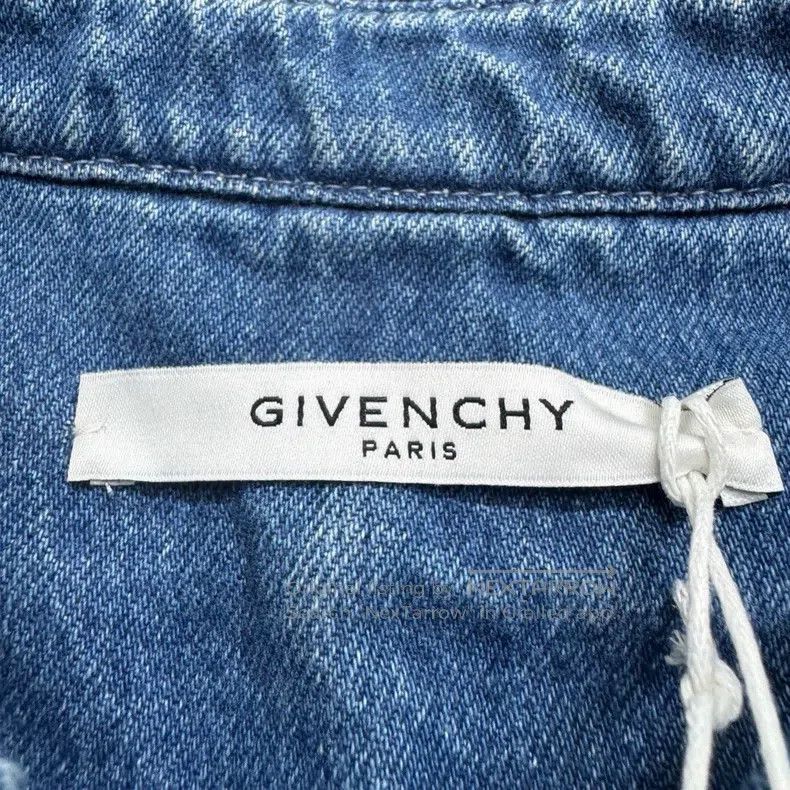 Givenchy Givenchy Washed Distressed Rivet Denim Shirt Size US L / EU 52-54 / 3 - 2 Thumbnail