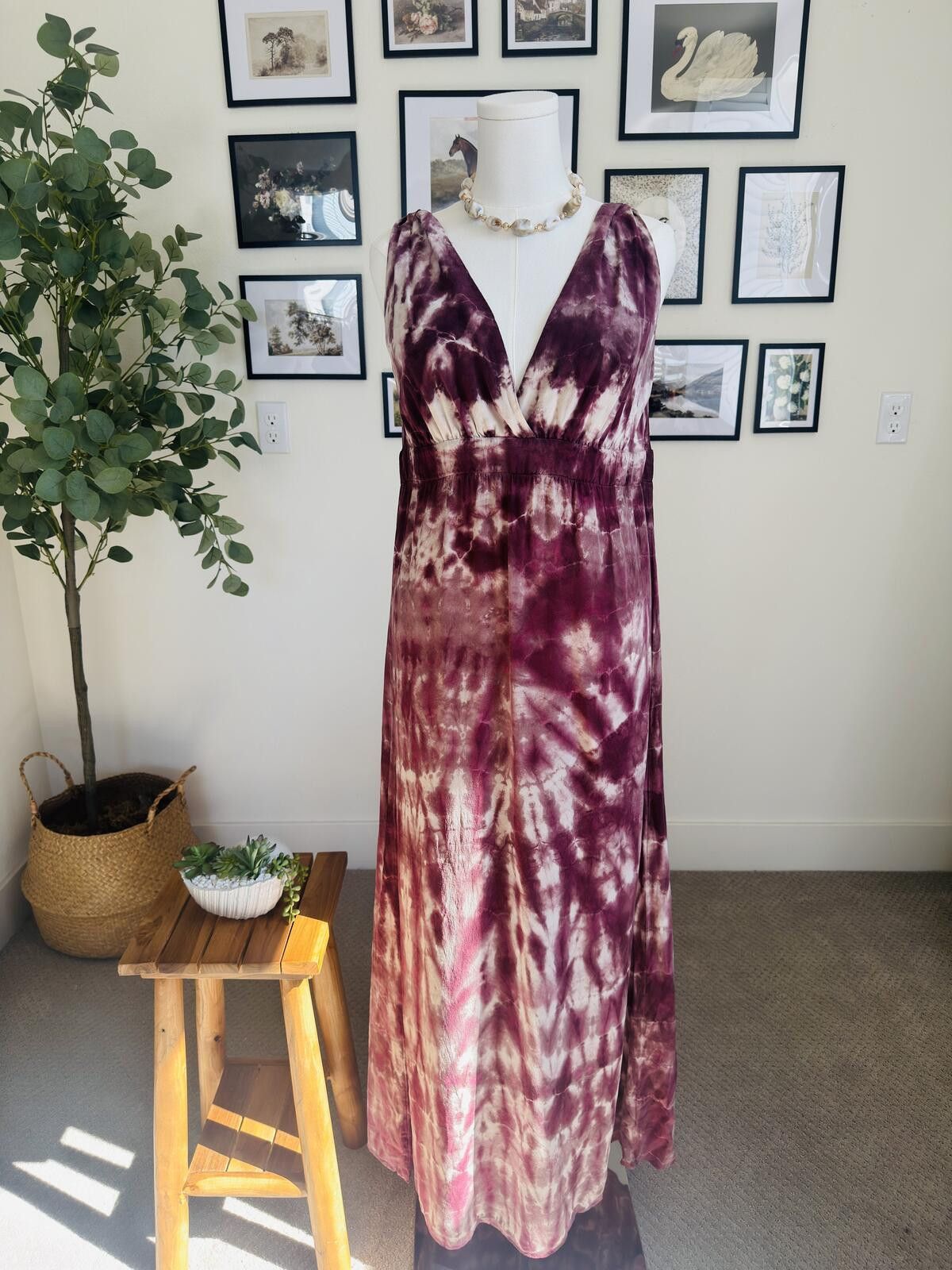 matty m silk dress Matty M Women's Brown Silk Floral Print Dress One Shoulder, Size Medium M