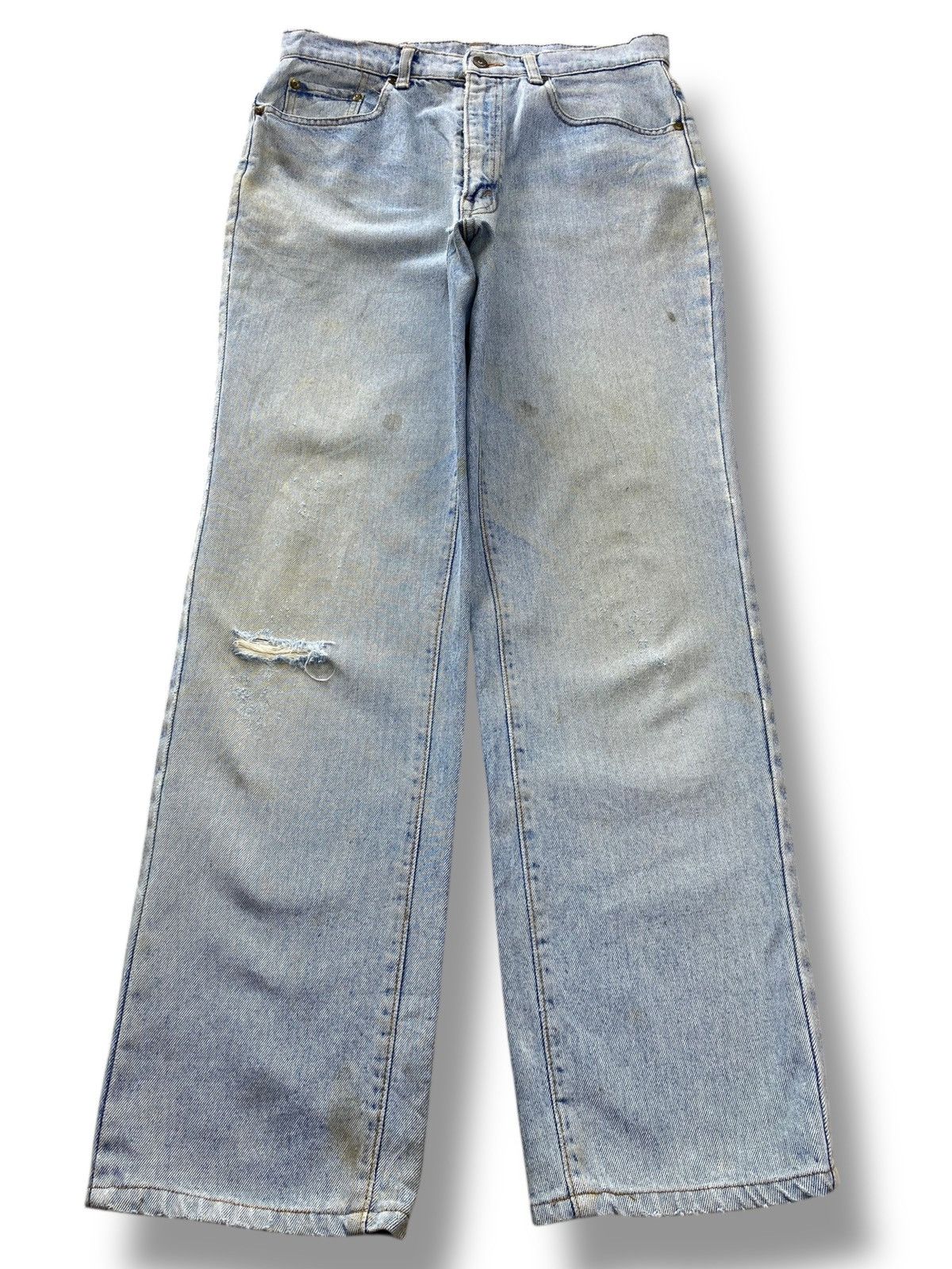 Big John Big John Acid Light Wash Style Baggy Jeans Size US 31 - 1 Thumbnail