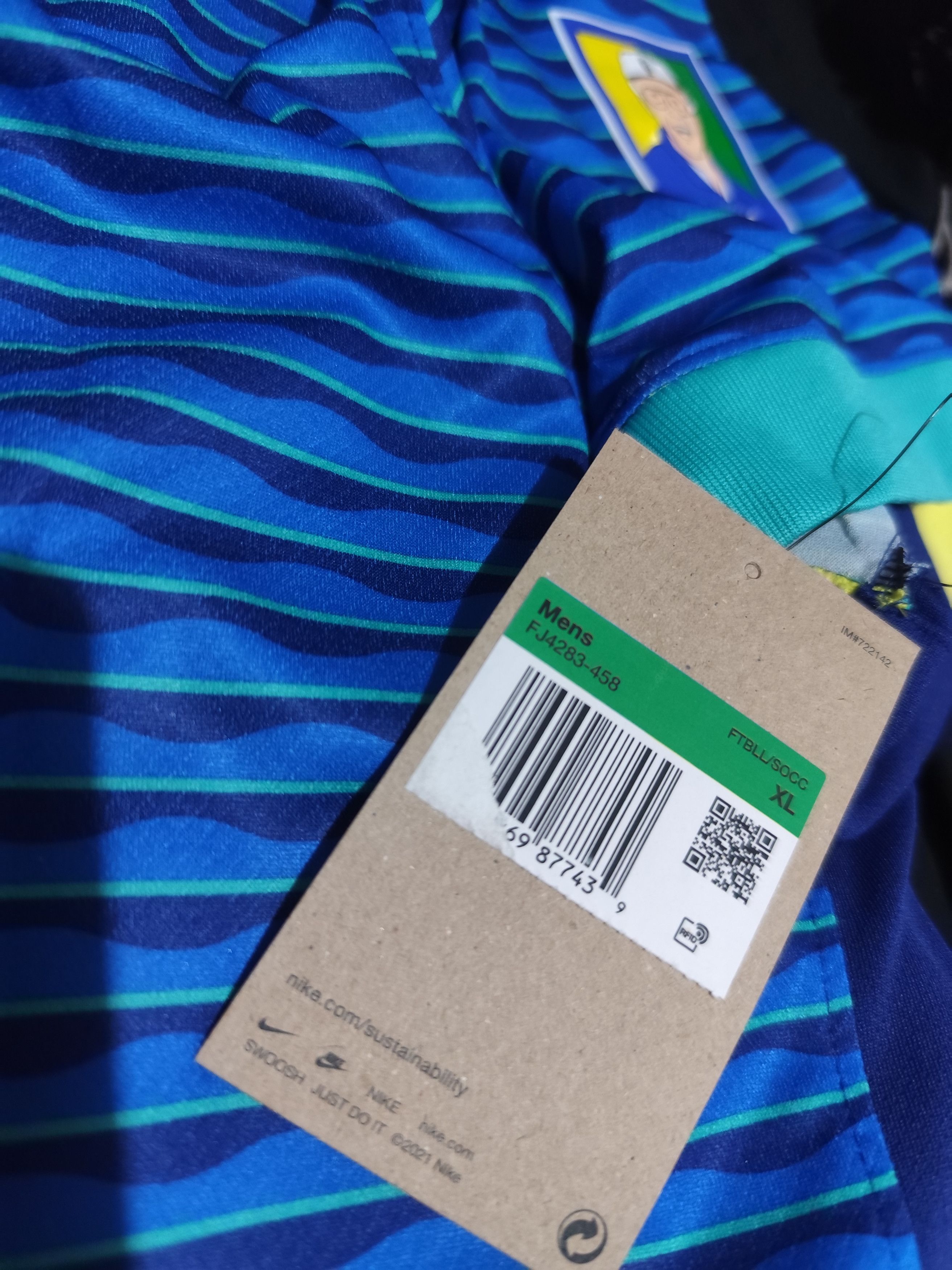 Nike Nike x Brazil 2024 Mario Zagallo #7 Vini Jr. Away Jersey Size US XL / EU 56 / 4 - 14 Thumbnail
