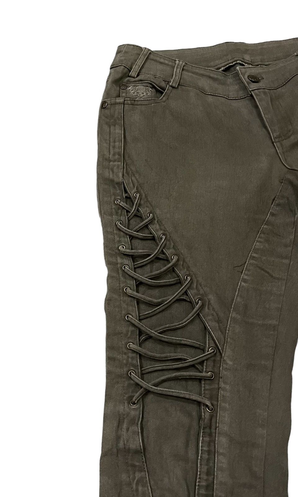 Le Grande Bleu (L.G.B.) Vintage Ozz Croce Kinky Seditionaries Stretchable Pants Size 29" - 5 Thumbnail