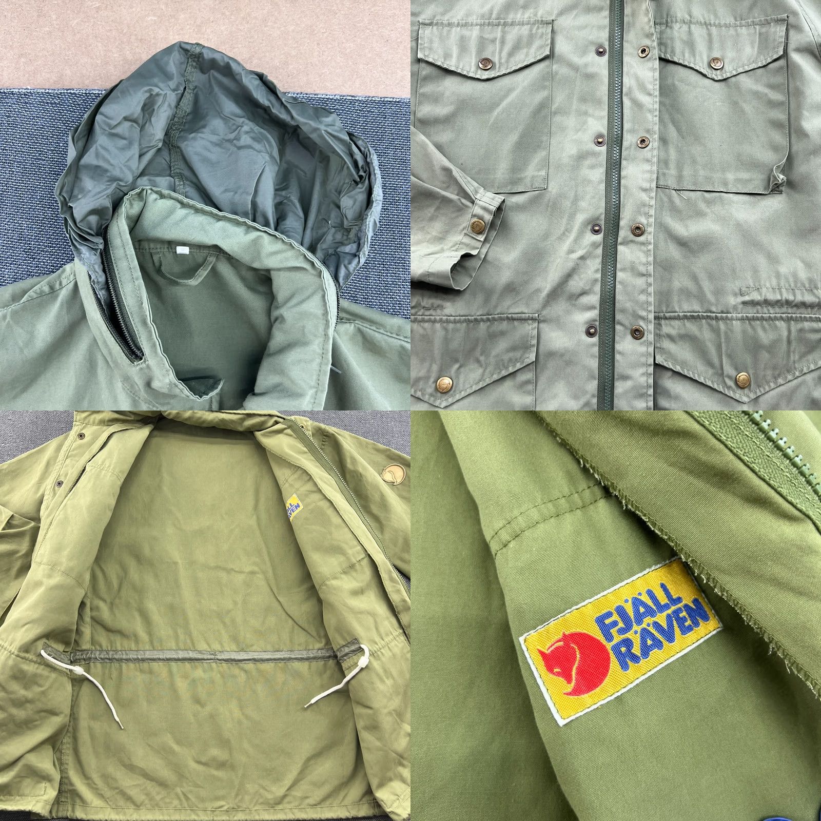 Vintage VINTAGE Fjallraven Raven Jacket Size 54 Green Hooded G-1000 Pockets Mens Size US L / EU 52-54 / 3 - 8 Thumbnail