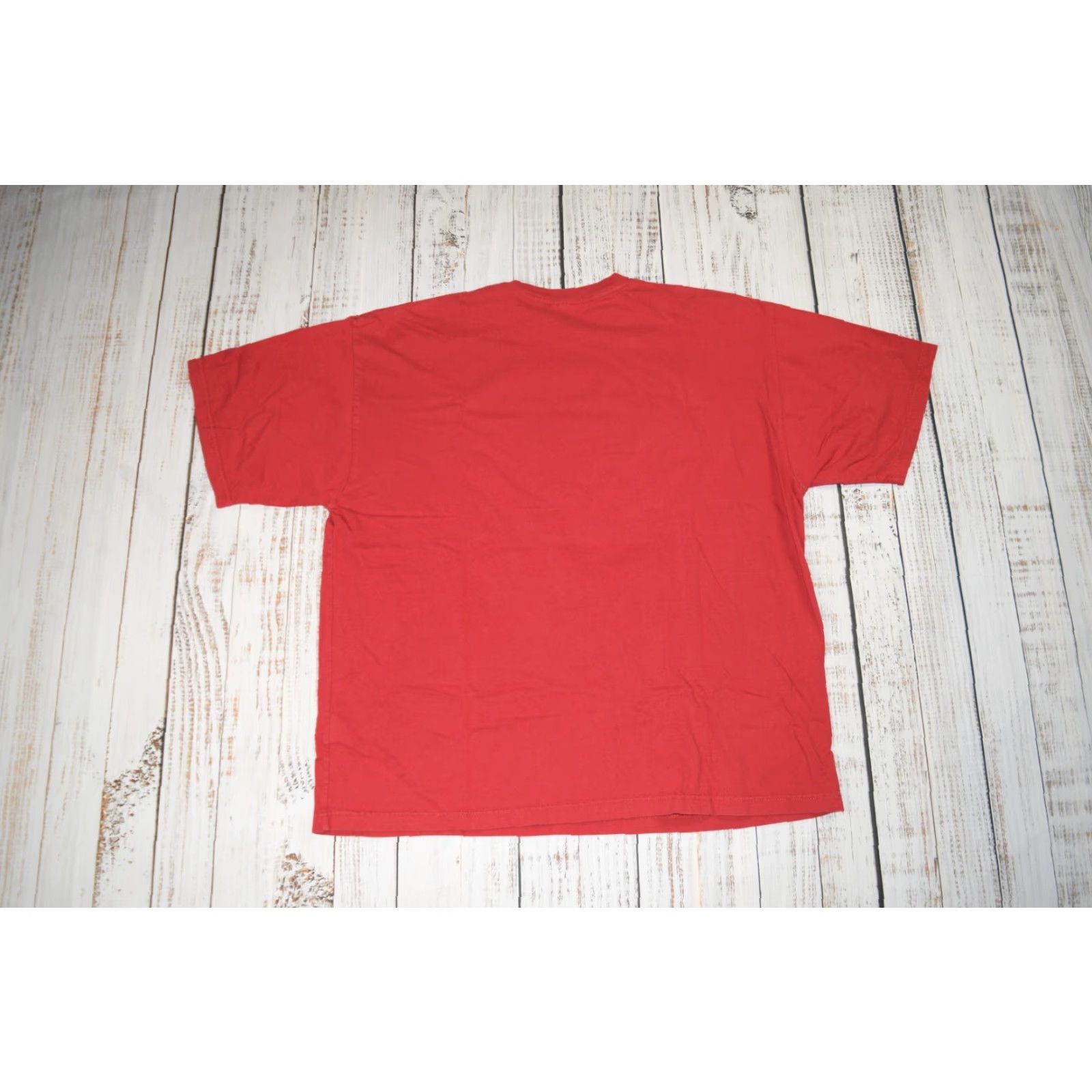 Bugle Boy VINTAGE Bugle Boy T-SHIRT RED 2XL MENS WOODSTOCK HIPPIE 90s BACK IN THE DAY '77 TEE Size US XXL / EU 58 / 5 - 4 Thumbnail