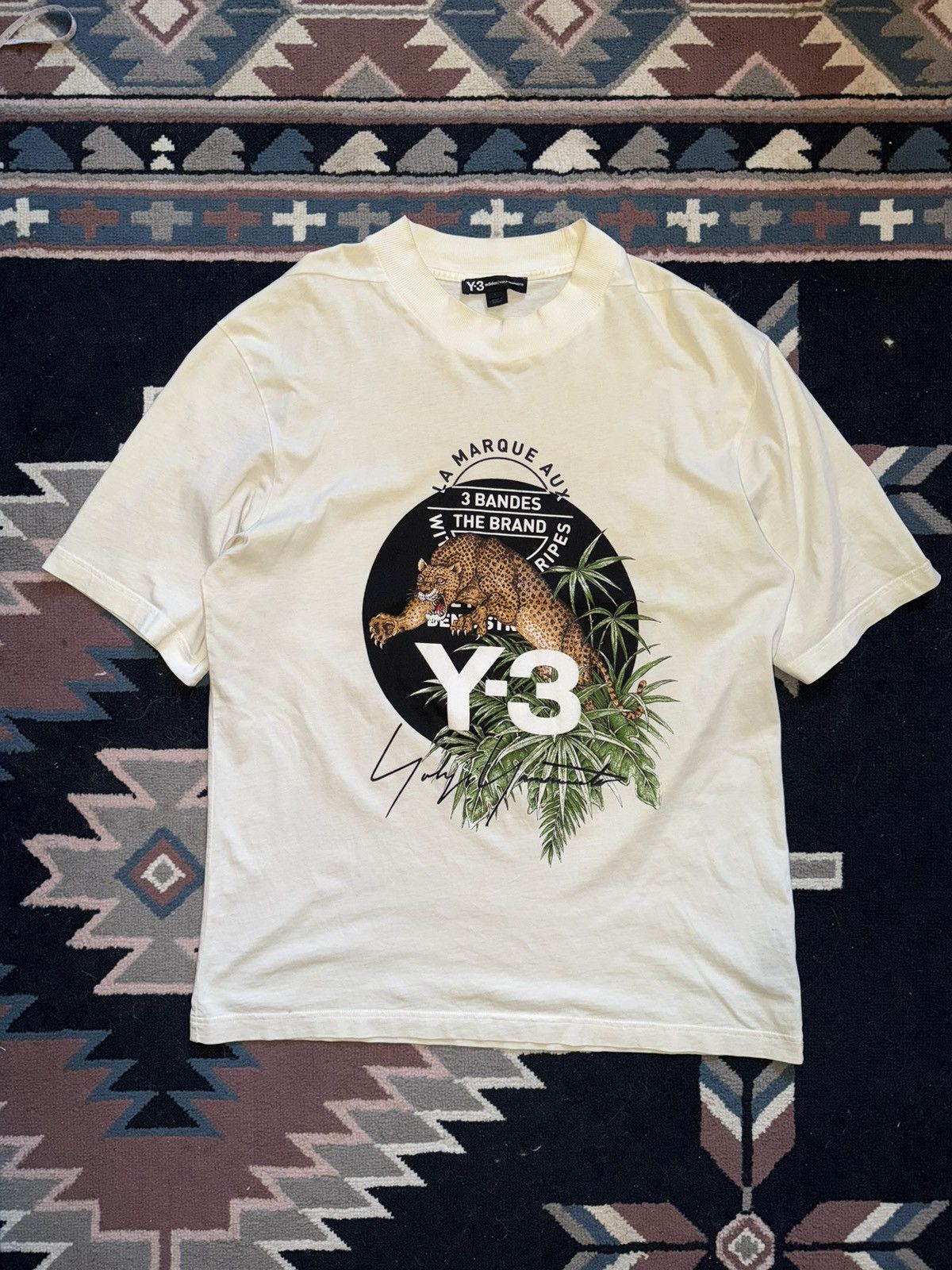 Adidas × Y-3 SS 2018 Y-3 Yohji Yamamoto Leopard Spring/Summer 2018 Tee Size US L / EU 52-54 / 3 - 1 Thumbnail