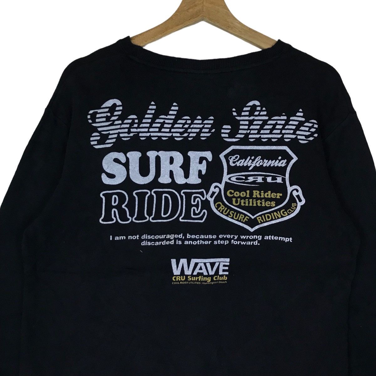 Vintage Vintage CRU Designs Surf Spell Out Pullover Jumper Size US M / EU 48-50 / 2 - 6 Thumbnail