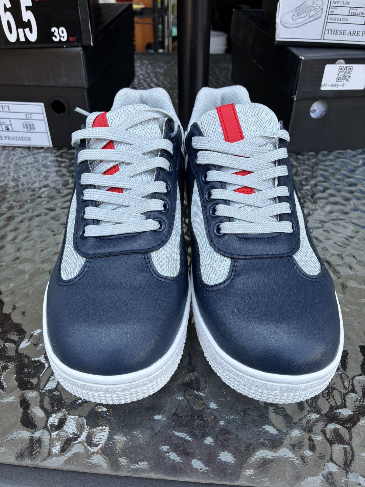 Imran Potato IMRAN POTATO PF1 NAVY PRADA Size US 6.5 / EU 39-40 - 3 Thumbnail