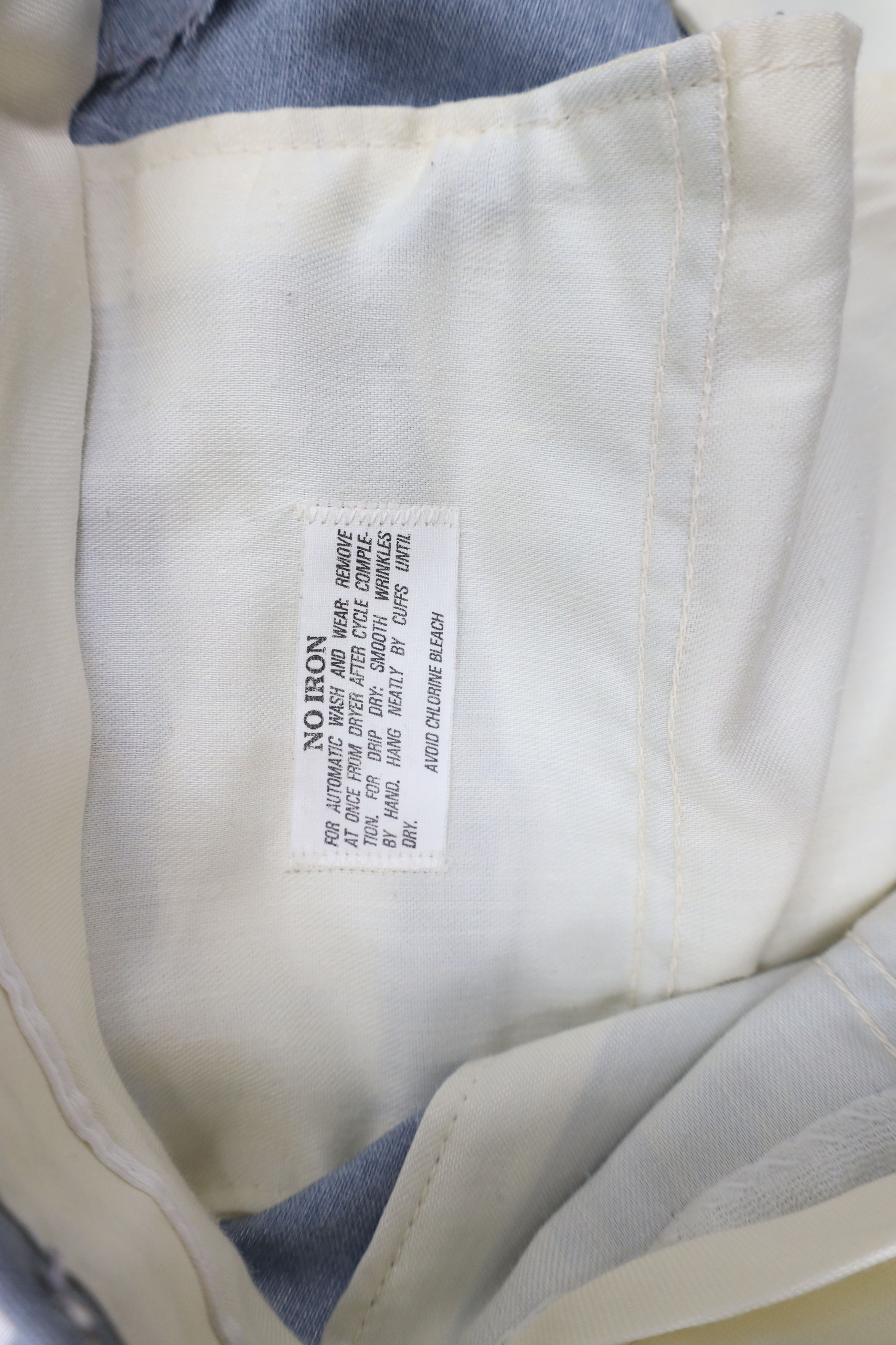 Vintage Vintage 70s Streetwear Knit Wide Leg Chino Pants Blue USA Size US 32 / EU 48 - 5 Thumbnail