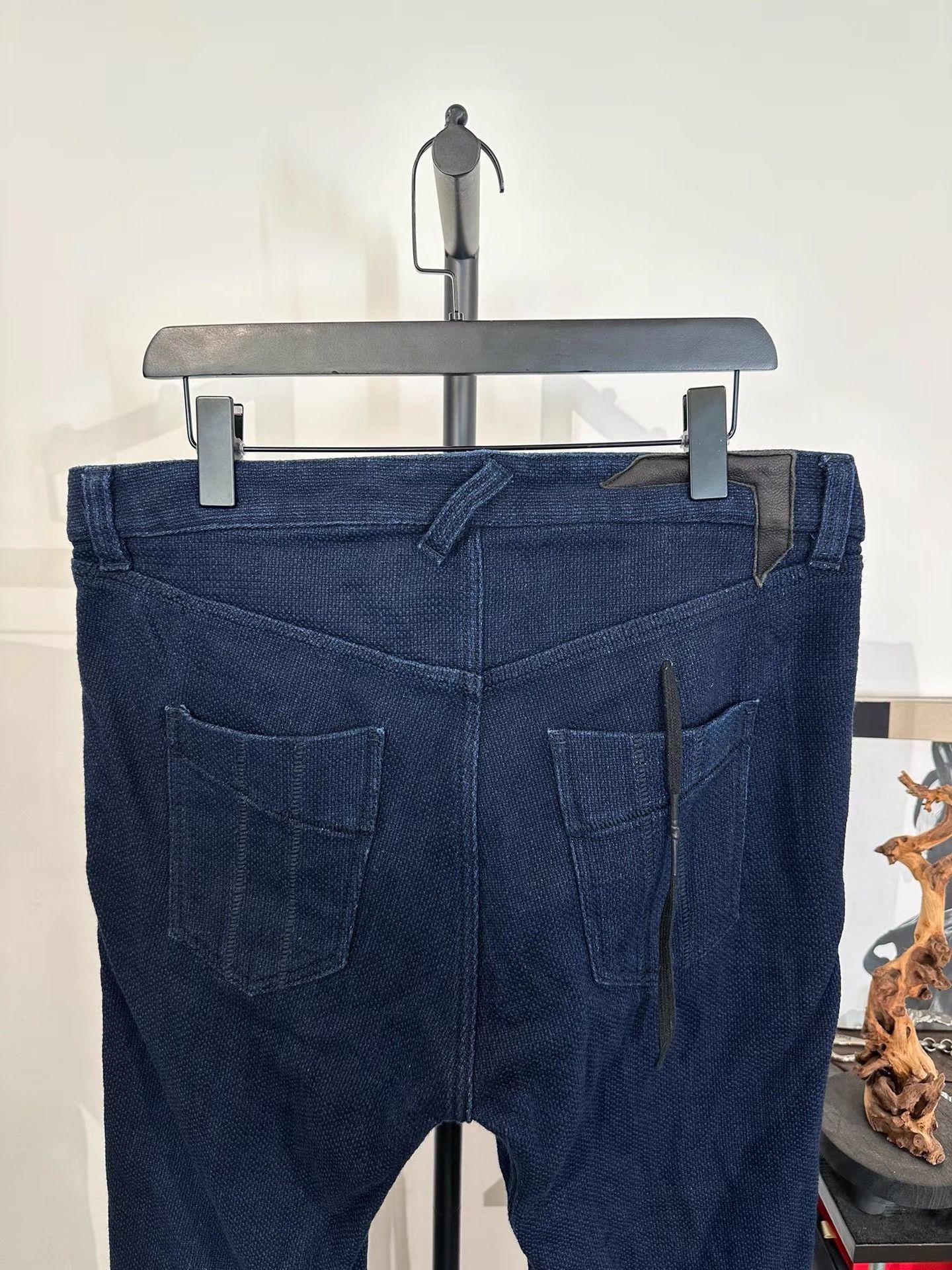 11 By Boris Bidjan Saberi BBS P1 Linen Denim Curved Trousers K35 Size US 37 - 4 Thumbnail