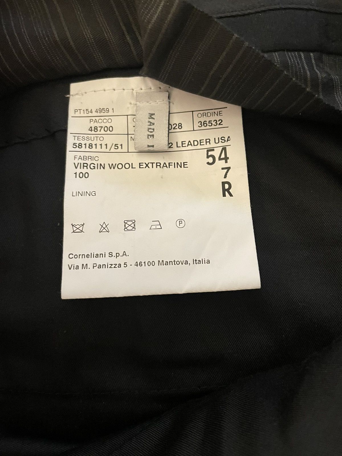 Corneliani Luxury Wool Flat Front Trouser Size US 38 / EU 54 - 5 Thumbnail