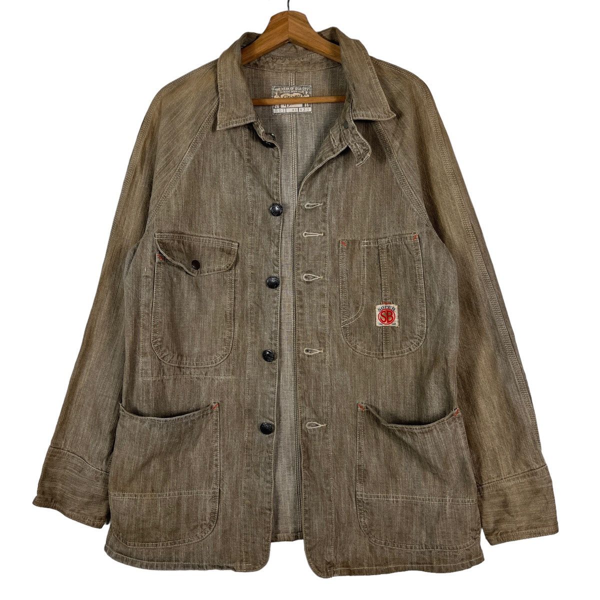 Kapital 🔥 STORMY BLUE by PHERROWS CHORE JACKET MADE IN JAPAN Size US M / EU 48-50 / 2 - 11 Thumbnail
