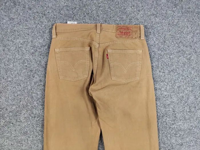 Levi's Vintage 90's Levi’s 501 Beige Faded Denim Jeans Pants Size US 30 / EU 46 - 15 Thumbnail