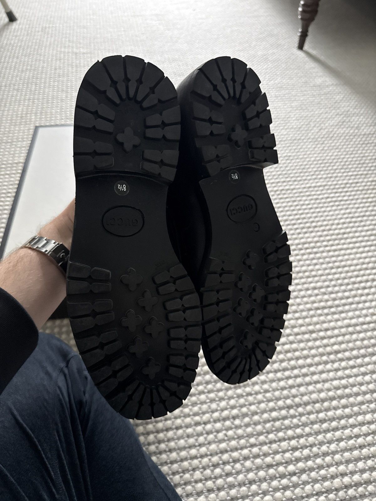 Gucci Gucci leather lugged sole loafers Size US 8.5 / EU 41-42 - 7 Thumbnail