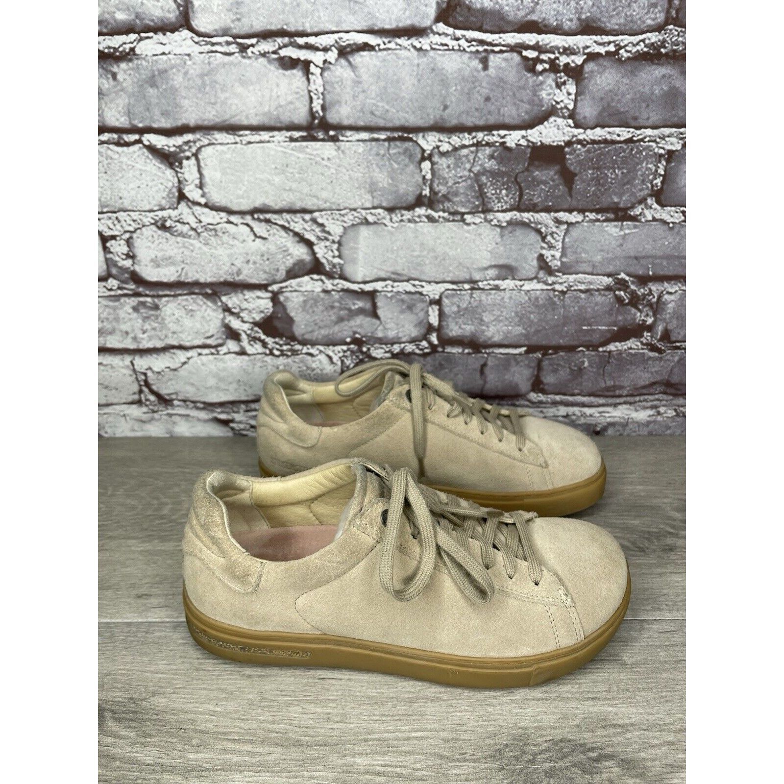 Birkenstock Birkenstock Bend Beige Suede Low Lace Up Sneakers Shoes Wome Size US 6.5 / IT 36.5 - 17 Thumbnail