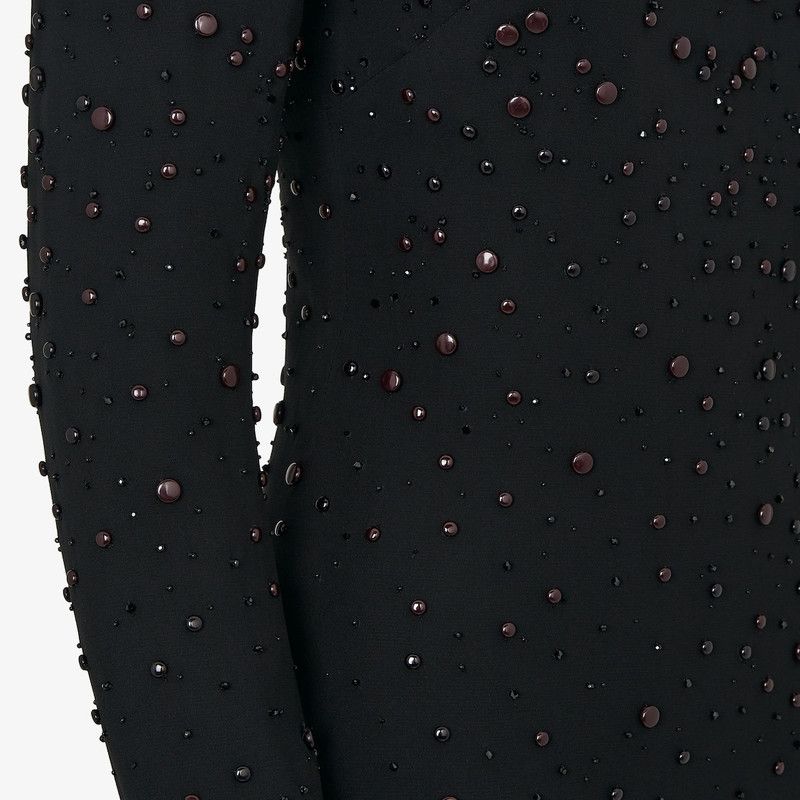 Fendi o1s1wg110226 Mini Dress in Black Size L / US 10 / IT 46 - 3 Thumbnail