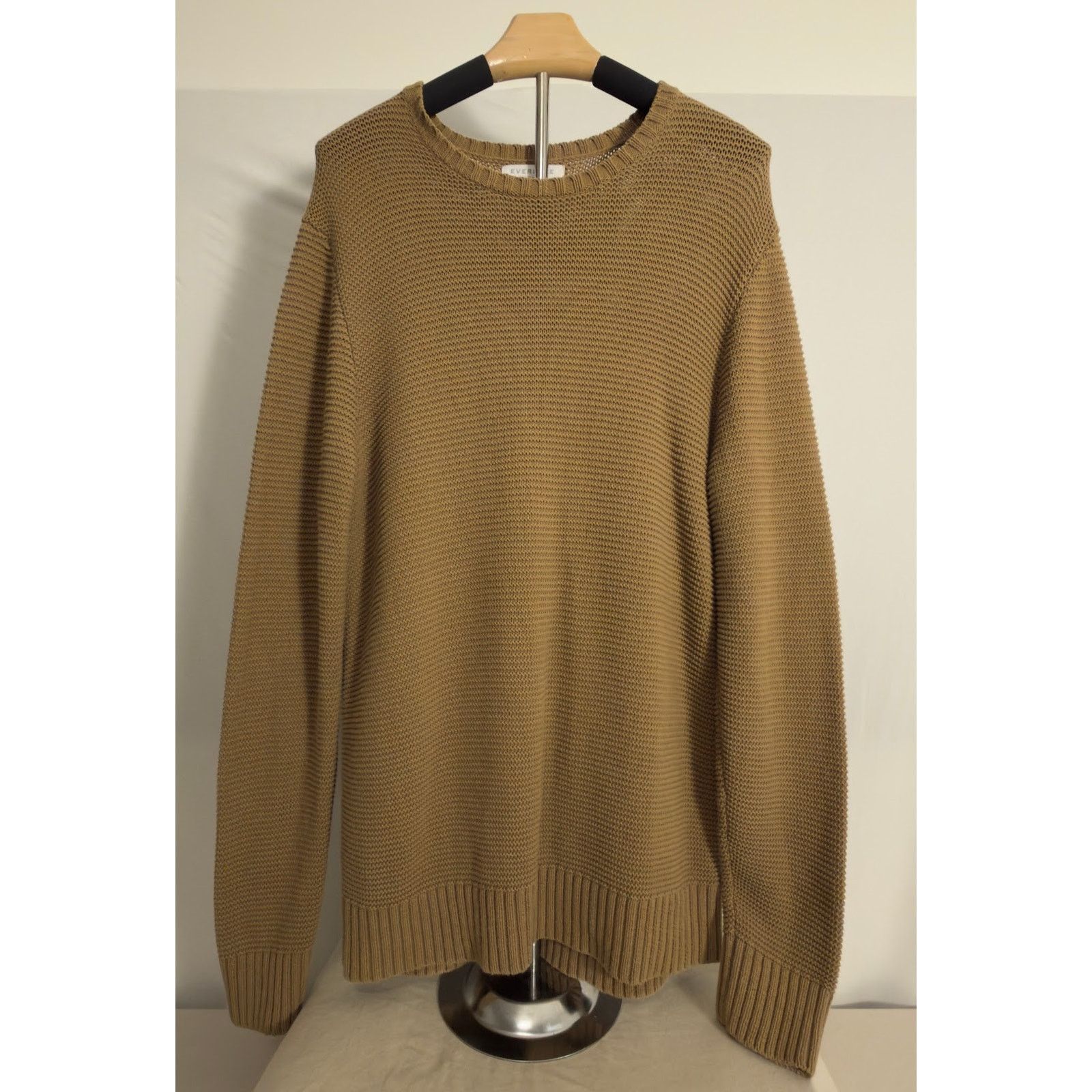 Everlane Everlane Waffle Knit Sweater in Camel - Men's Large Size US L / EU 52-54 / 3 - 1 Thumbnail