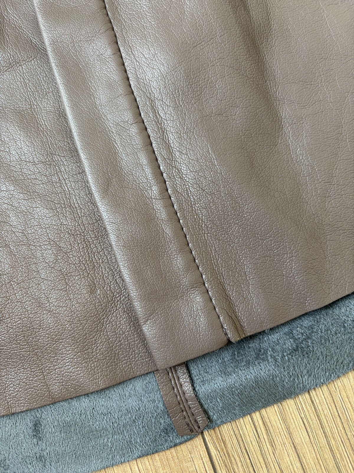 Nanushka NANUSHKA Faux Leather Coffee Brown Shirt Size US S / EU 44-46 / 1 - 10 Thumbnail