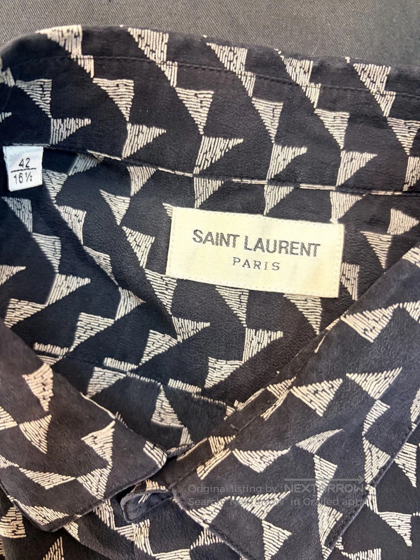 Saint Laurent Paris Saint Laurent 2019 FW Silk Shirt. Size US XS / EU 42 / 0 - 2 Thumbnail