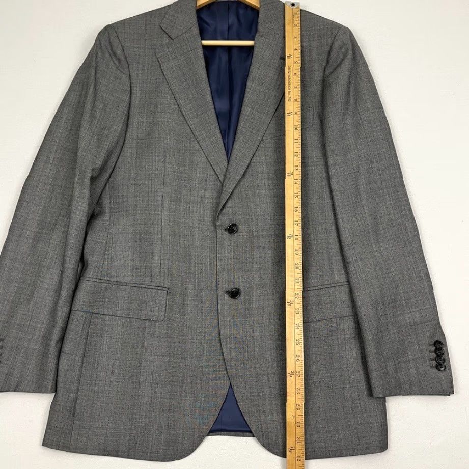 Suitsupply Suitsupply Blazer Mens 44L Gray Super 110s Wool Vitale Barberis Canonico Lazio Suit Jacket Cotton? Size 44R - 5 Thumbnail