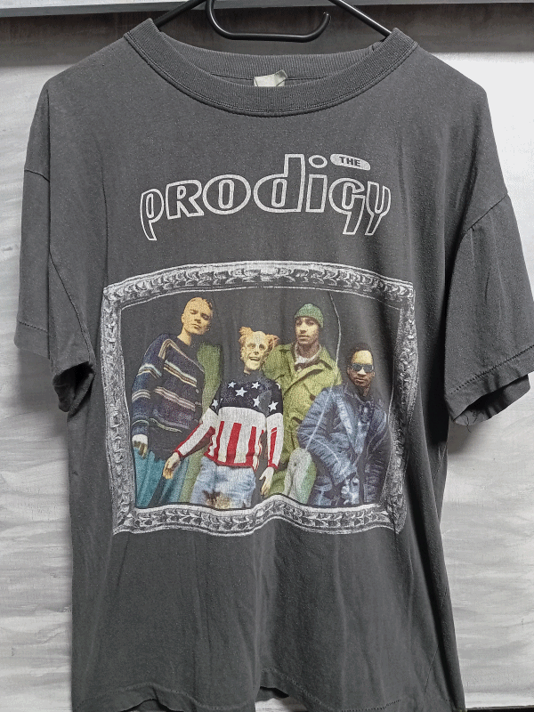 image of Rare! The Prodigy Fat Of The Land 1997 Vintage Tee M in Washed Black, Men's (Size Medium)
