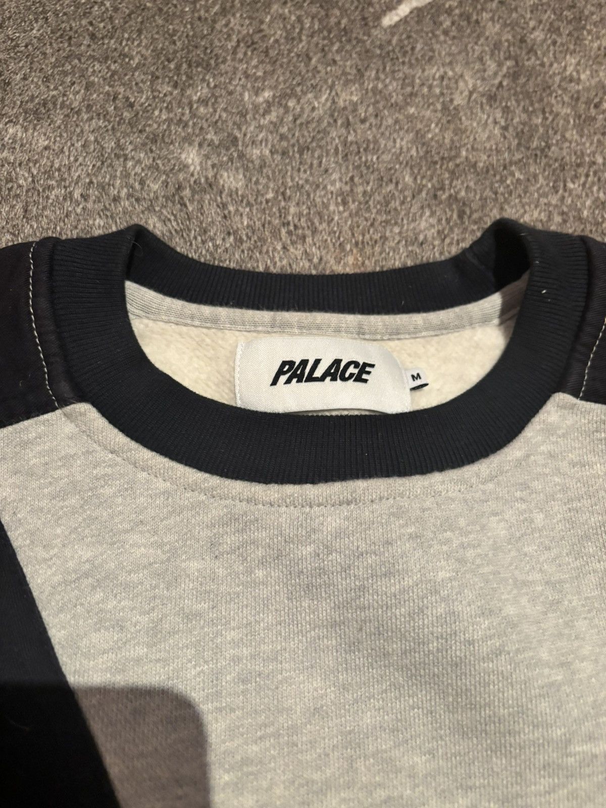 Palace Palace Patchwork Crew Grey Marl Palace Sweater Size M Size US M / EU 48-50 / 2 - 5 Thumbnail