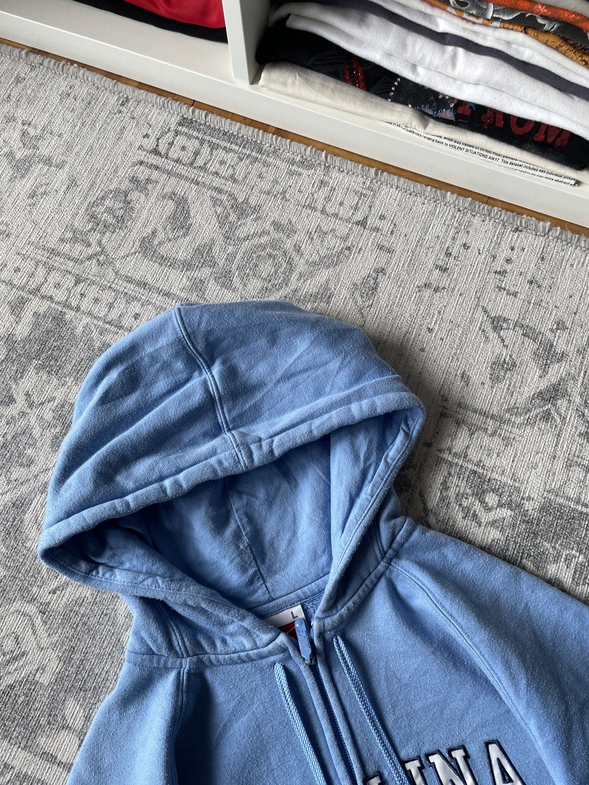 Japanese Brand × Nike × Vintage Vintage Nike Carolina Zip Hoodie Big Logo Cropped Japanese Size US S / EU 44-46 / 1 - 7 Thumbnail
