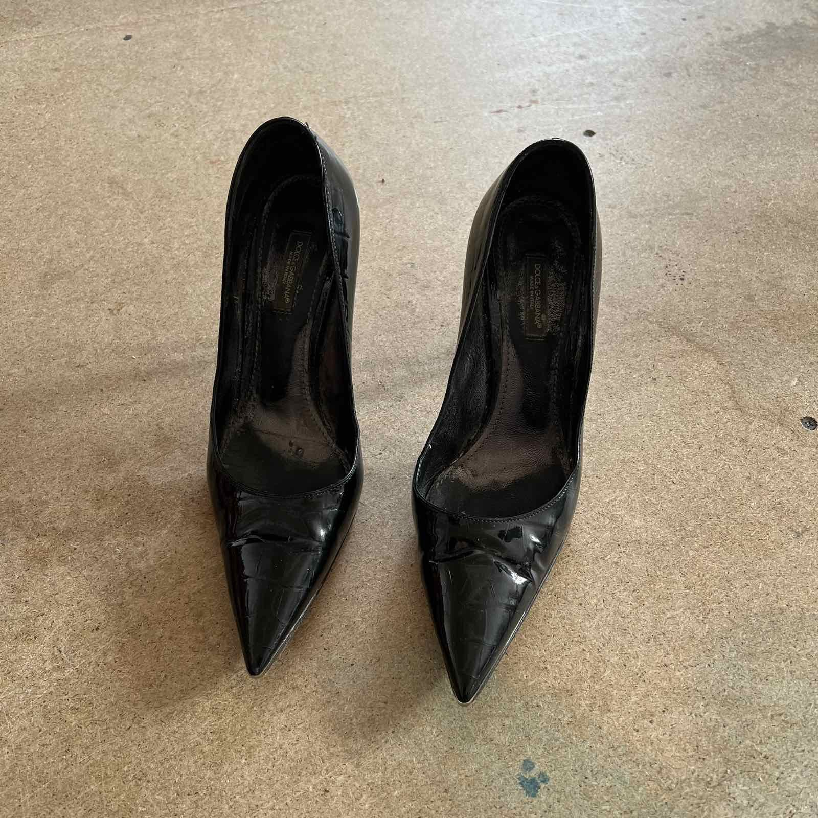 Dolce & Gabbana vintage dolce gabbana rare Black heels Sz 38 Size US 8 / IT 38 - 1 Thumbnail