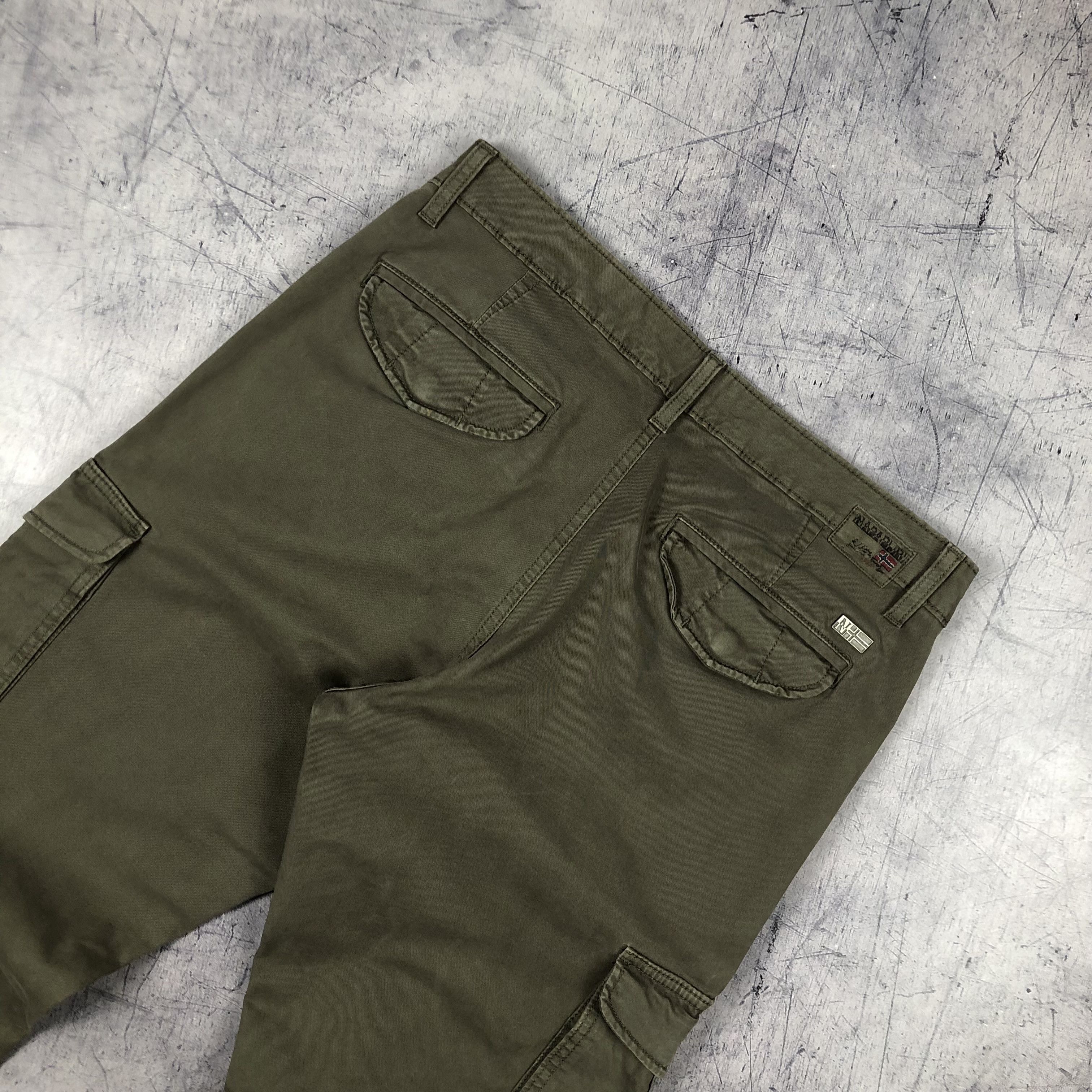 Napapijri Napapijri Cargo Pocket Pants Casual Khaki Size US 33 - 10 Thumbnail