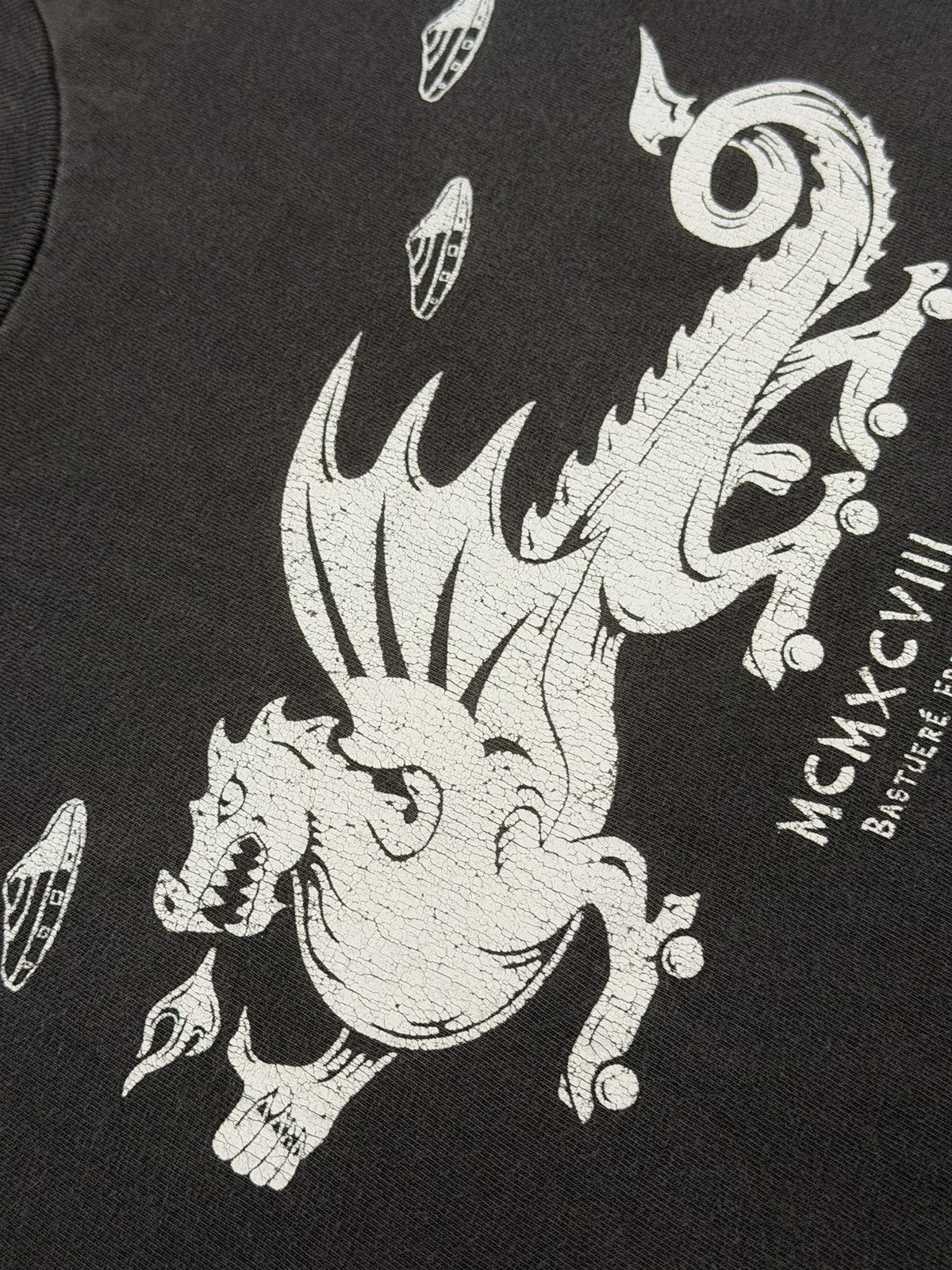 Rap Tees Vintage 90s Dragon Graphic Tee Bastuere Frommel 1998 Art Car Size US XL / EU 56 / 4 - 6 Thumbnail