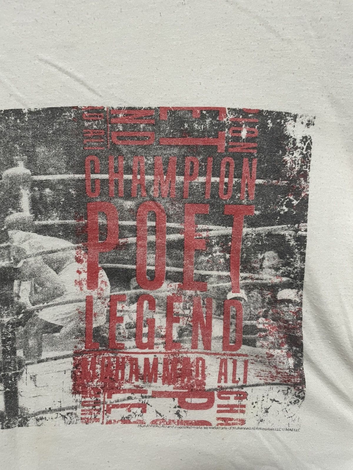 Vintage Vintage Muhammad Poet Legend Boxing Vintage Rap Tee Size US L / EU 52-54 / 3 - 5 Thumbnail