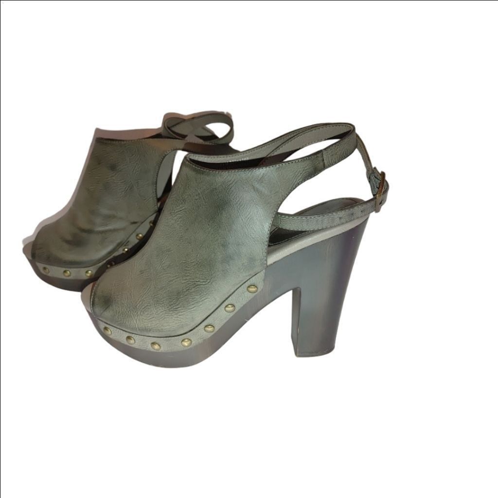 CAT'S PAW Cato Studded Wrap Around Ankle Peep Toe Heels Size 8.5M Size US 8.5 / IT 38.5 - 1 Thumbnail