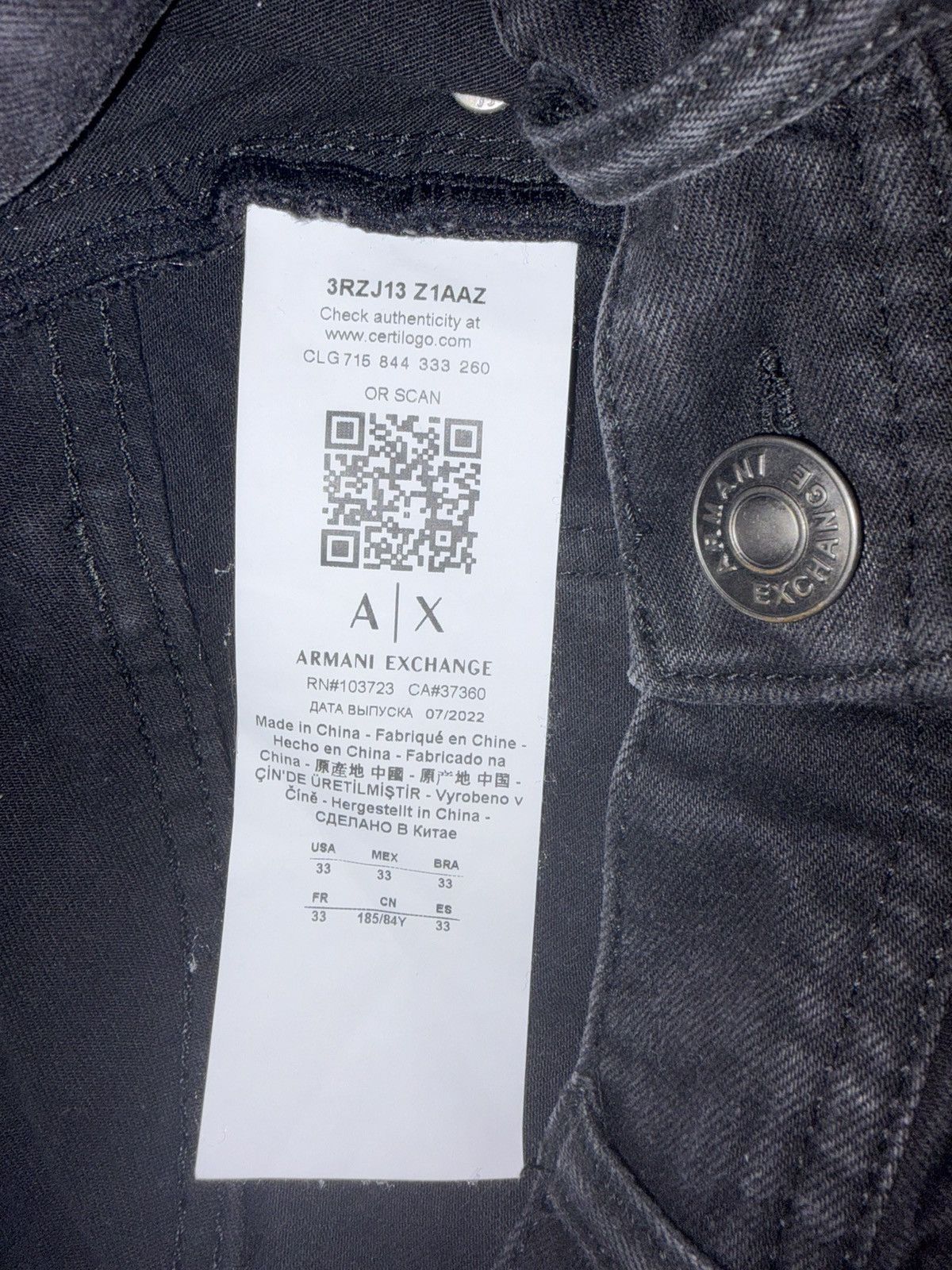 Armani Exchange Armani Exchange Distressed Jeans Size US 33 - 6 Thumbnail