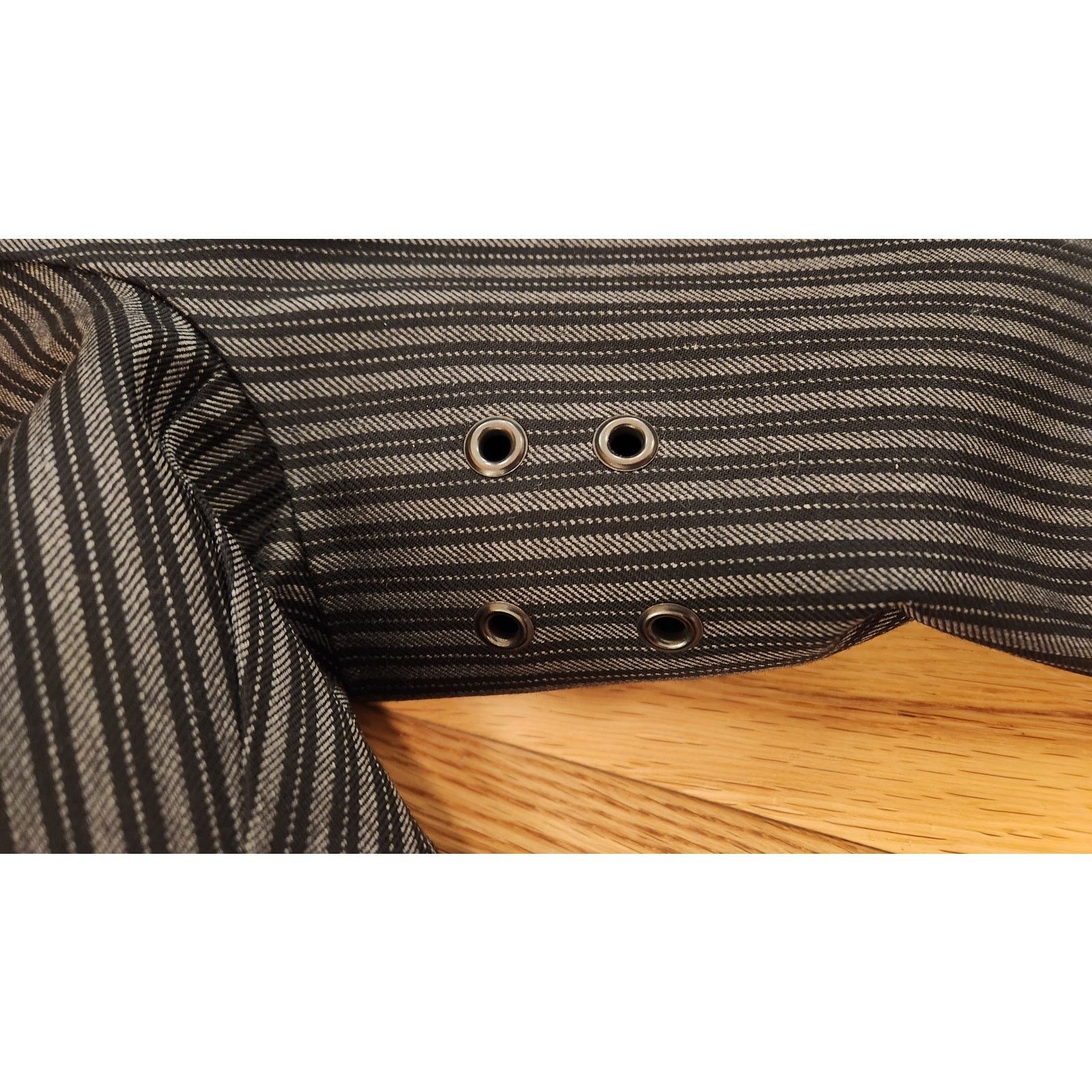 Mackintosh Mackintosh 104 Pinstripe Wool Overcoat (Made in Scotland) Size US M / EU 48-50 / 2 - 7 Thumbnail