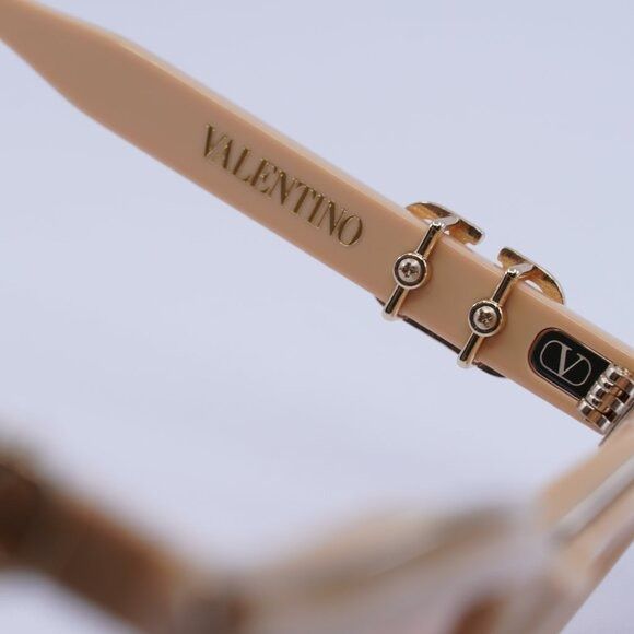 Valentino 🕶️ New Valentino V-GOLDCUT-II VLS-114C Sunglasses - Beige Size ONE SIZE - 7 Thumbnail