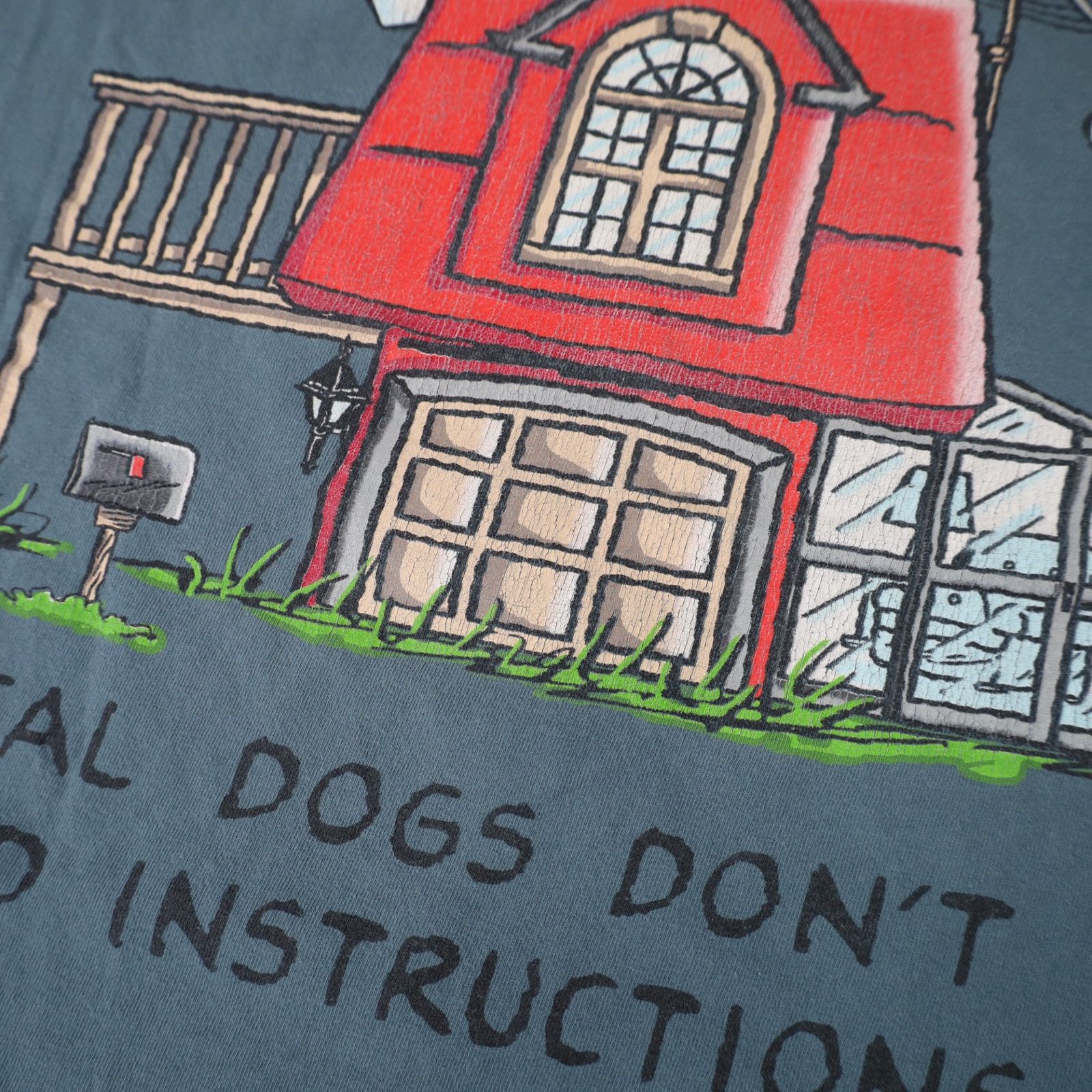 Peanuts × Vintage VTG Peanuts Snoopy "Real Dogs Don't Need Instructions" T Size US XL / EU 56 / 4 - 16 Thumbnail