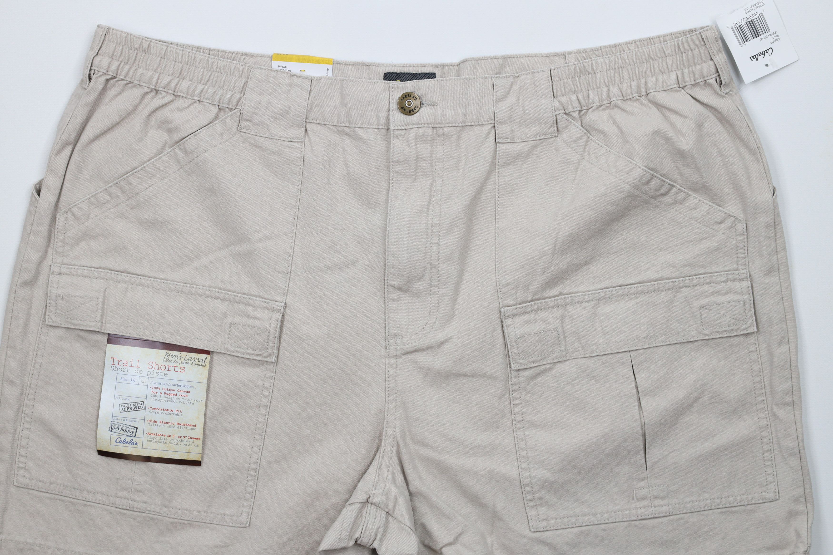 Cabelas × Vintage Deadstock Vintage Cabelas 5 Pocket Hiking Trail Shorts Beige Size US 42 / EU 58 - 3 Thumbnail