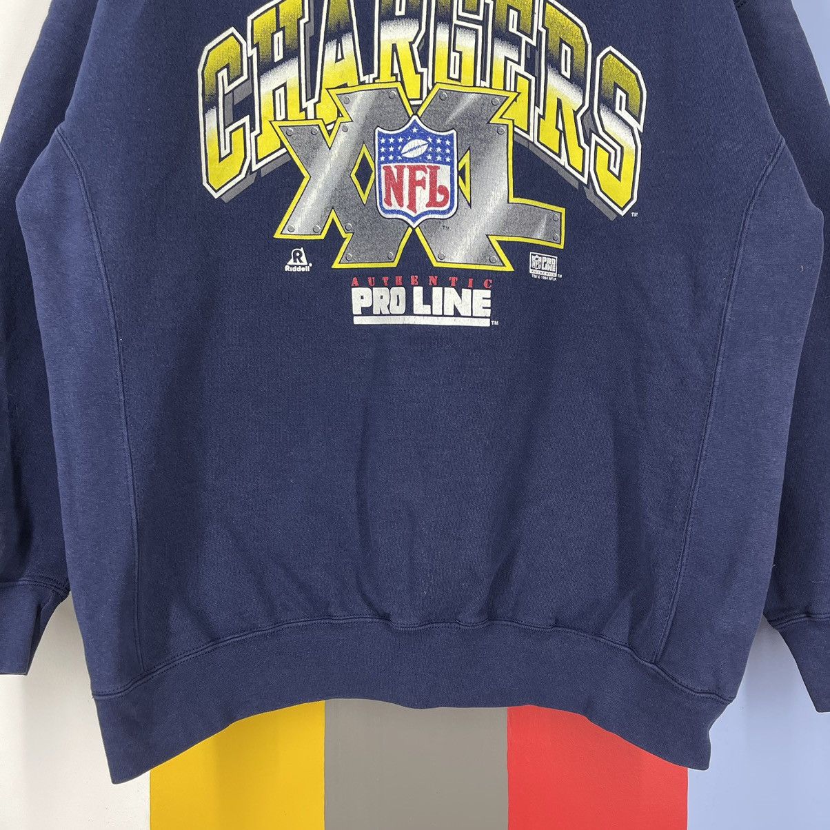 NFL 1994 Vintage CHARGERS Crew Neck Sweatshirt #1702/06 Size US XL / EU 56 / 4 - 4 Thumbnail