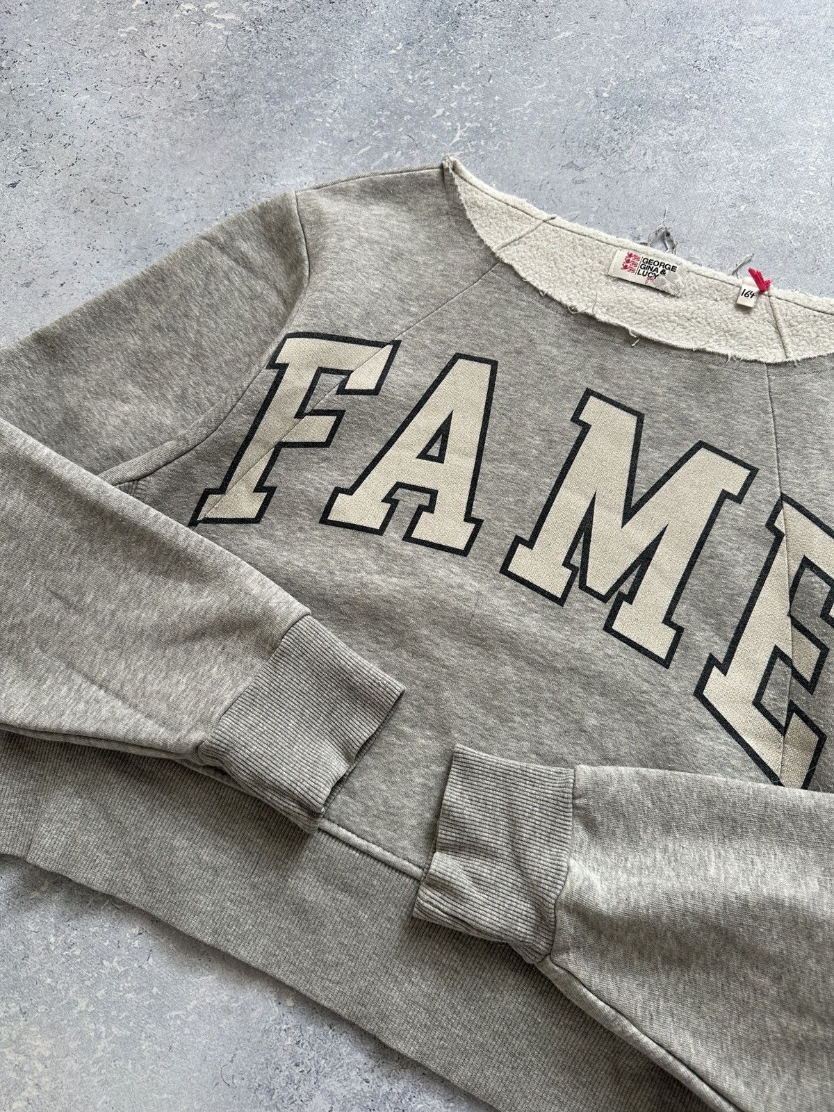 Vintage Vintage 90s GG&L George Gina & Lucy Cropped Sweatshirt Size S / US 4 / IT 40 - 4 Thumbnail