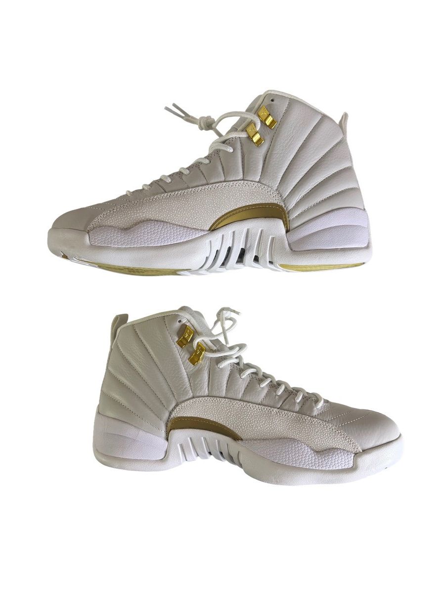 Jordan Brand × October's Very Own Air Jordan 12 OVO White Gold DS Size 12 OG Box Size US 12 / EU 45 - 2 Thumbnail