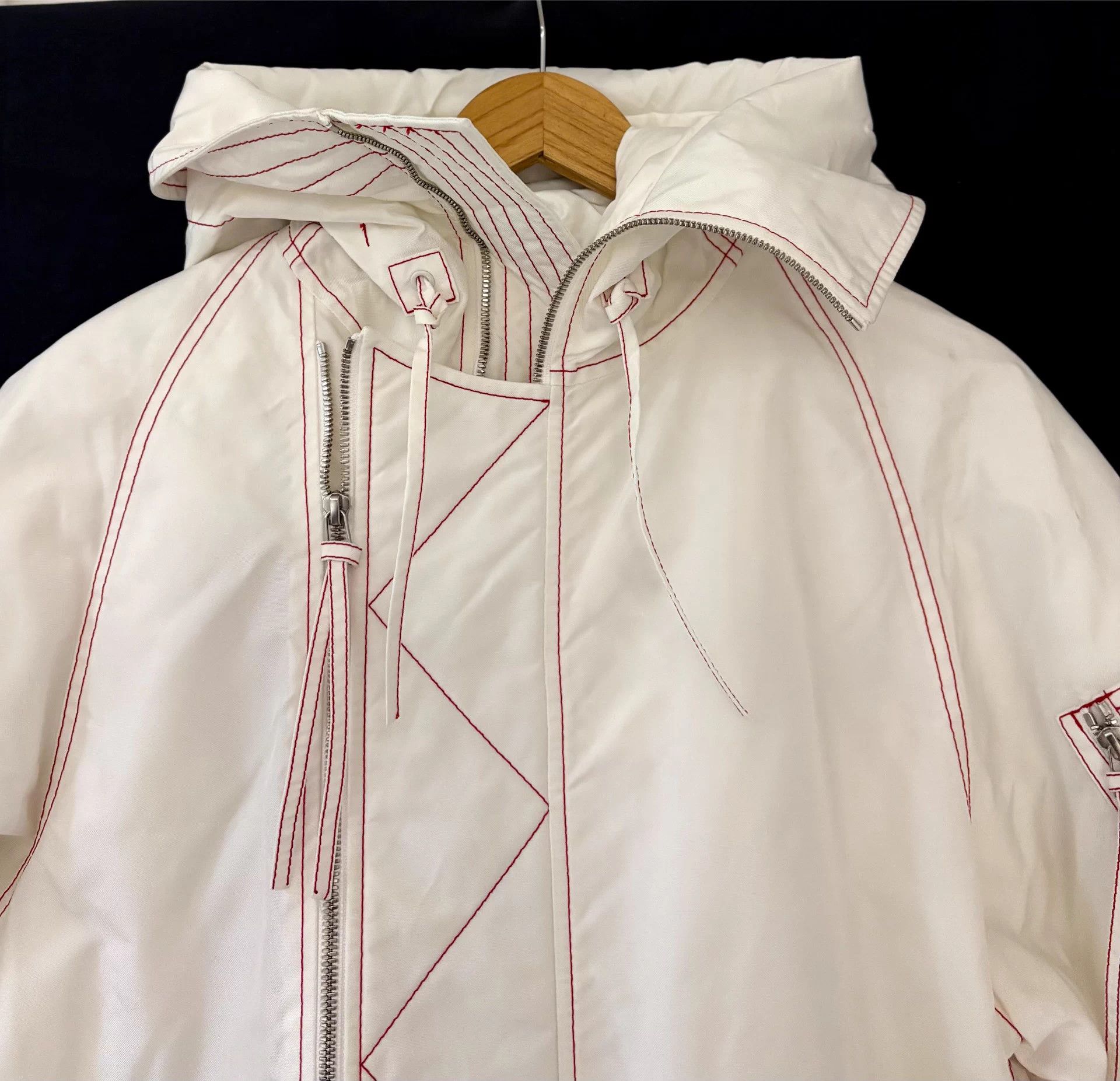 KANGHYUK Kanghyuk Men's White Relaxed Parka S Airbag Nylon Down Coat Size US S / EU 44-46 / 1 - 4 Thumbnail