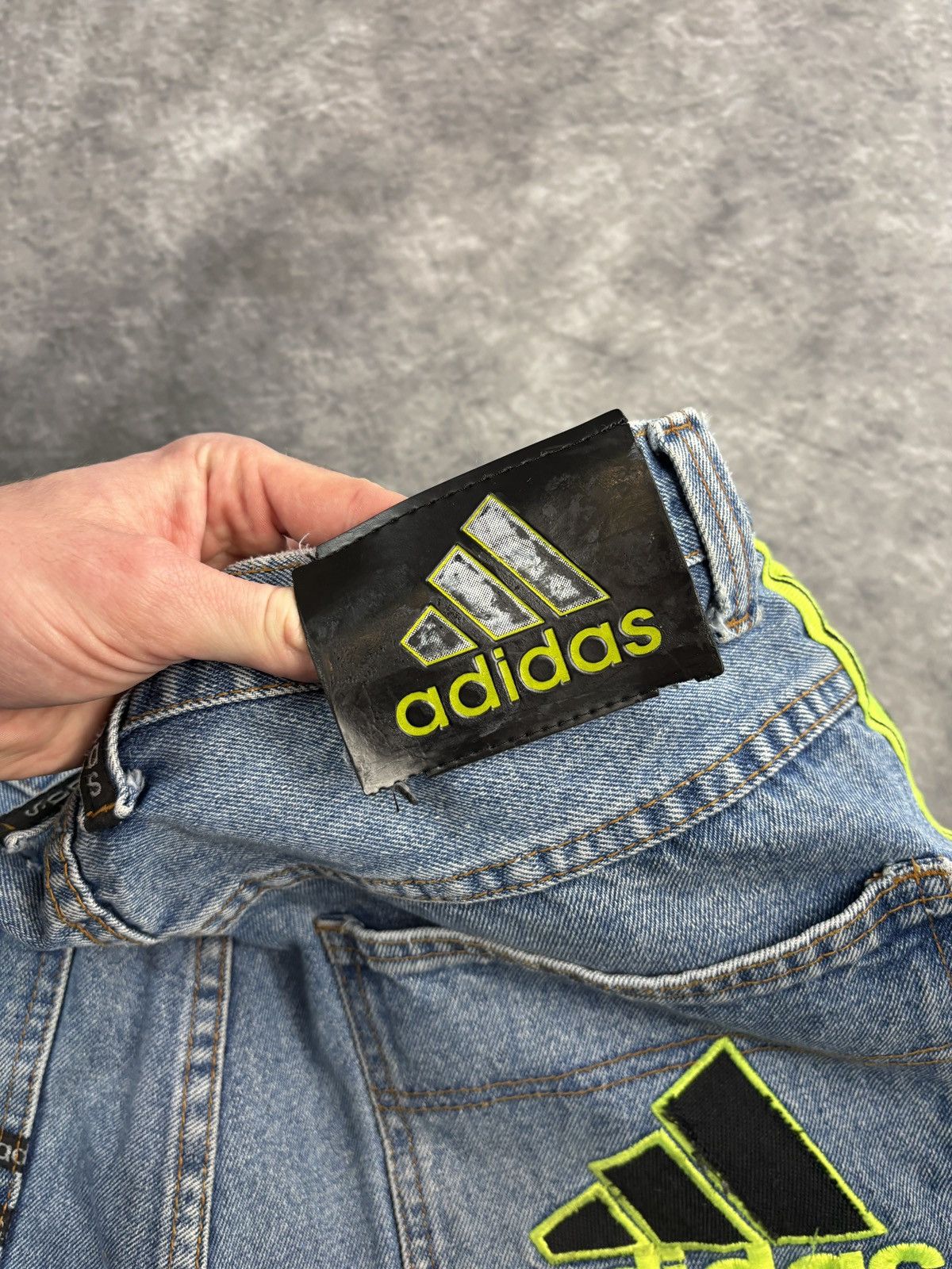 Adidas Vintage Adidas Jeans Shorts 90s Jorts Denim Baggy Loose Long Size US 32 / EU 48 - 8 Thumbnail