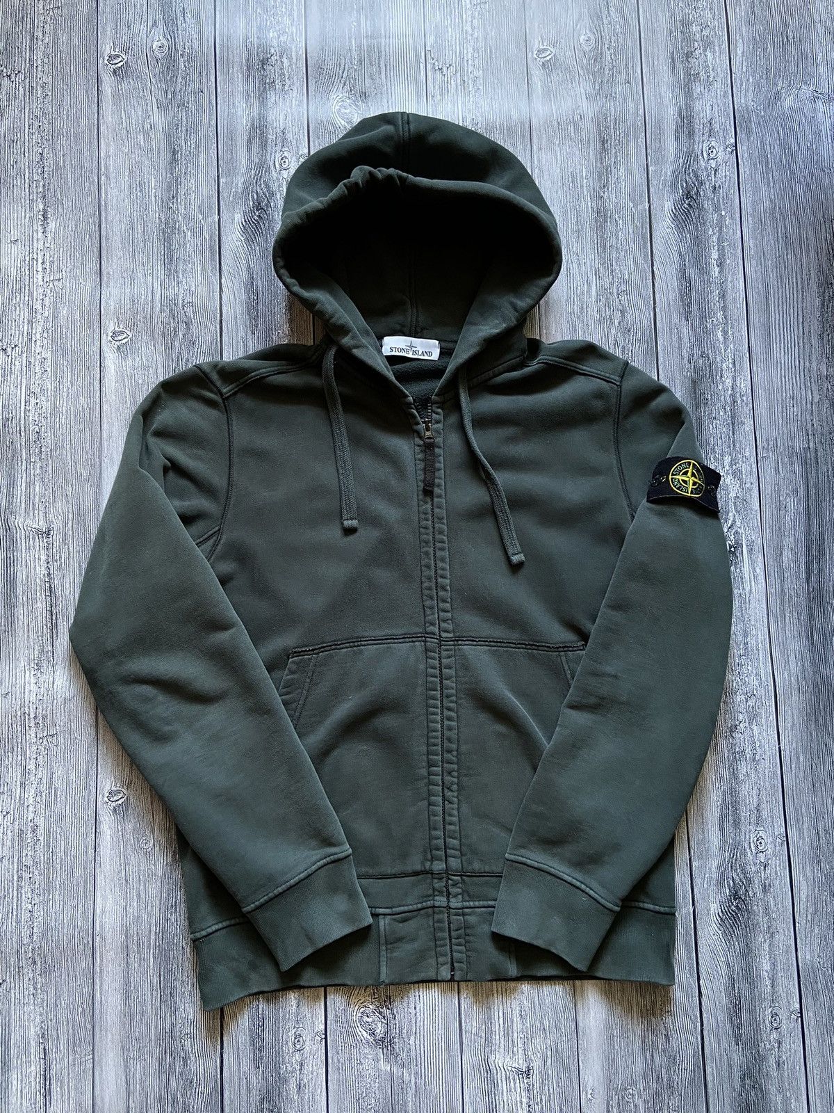 Store Stone Island zip up hoodie