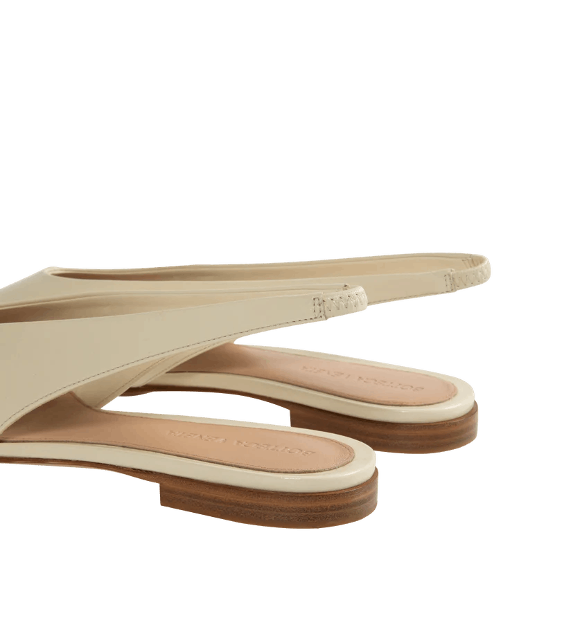 Bottega Veneta o1h1sh10526 Sofia Slingback Ballerina in Sea Salt/Off White Size US 6.5 / IT 36.5 - 4 Thumbnail