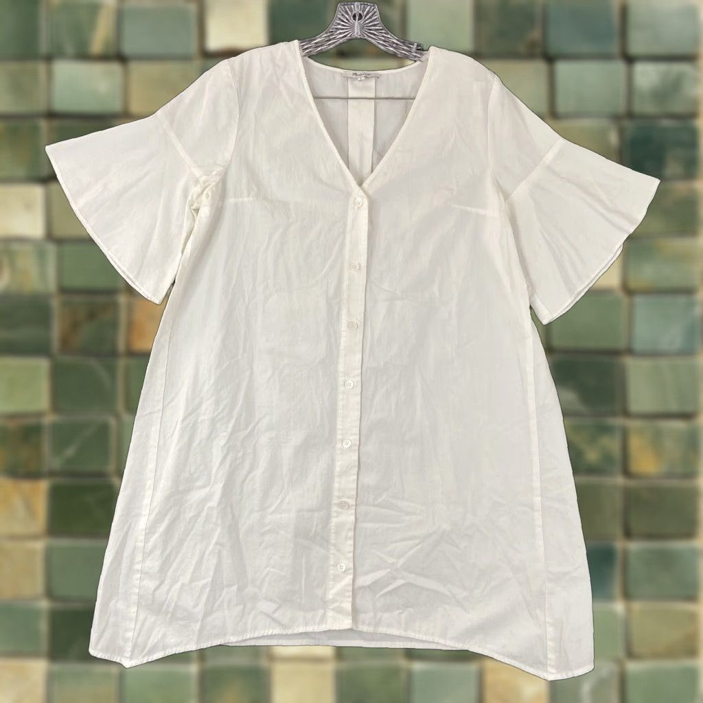 Madewell Madewell Shirt Women S White Button-Up Long Womens Size S / US 4 / IT 40 - 1 Thumbnail