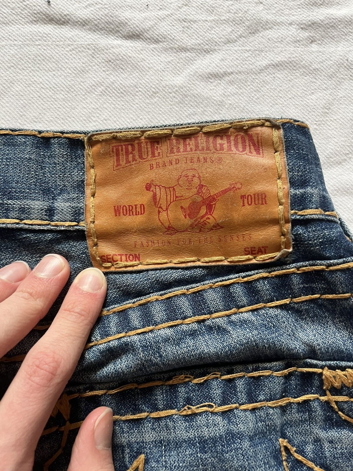 True Religion Vintage True Religion Jeans – Rare Early 2000s Stitching Size US 31 - 10 Thumbnail