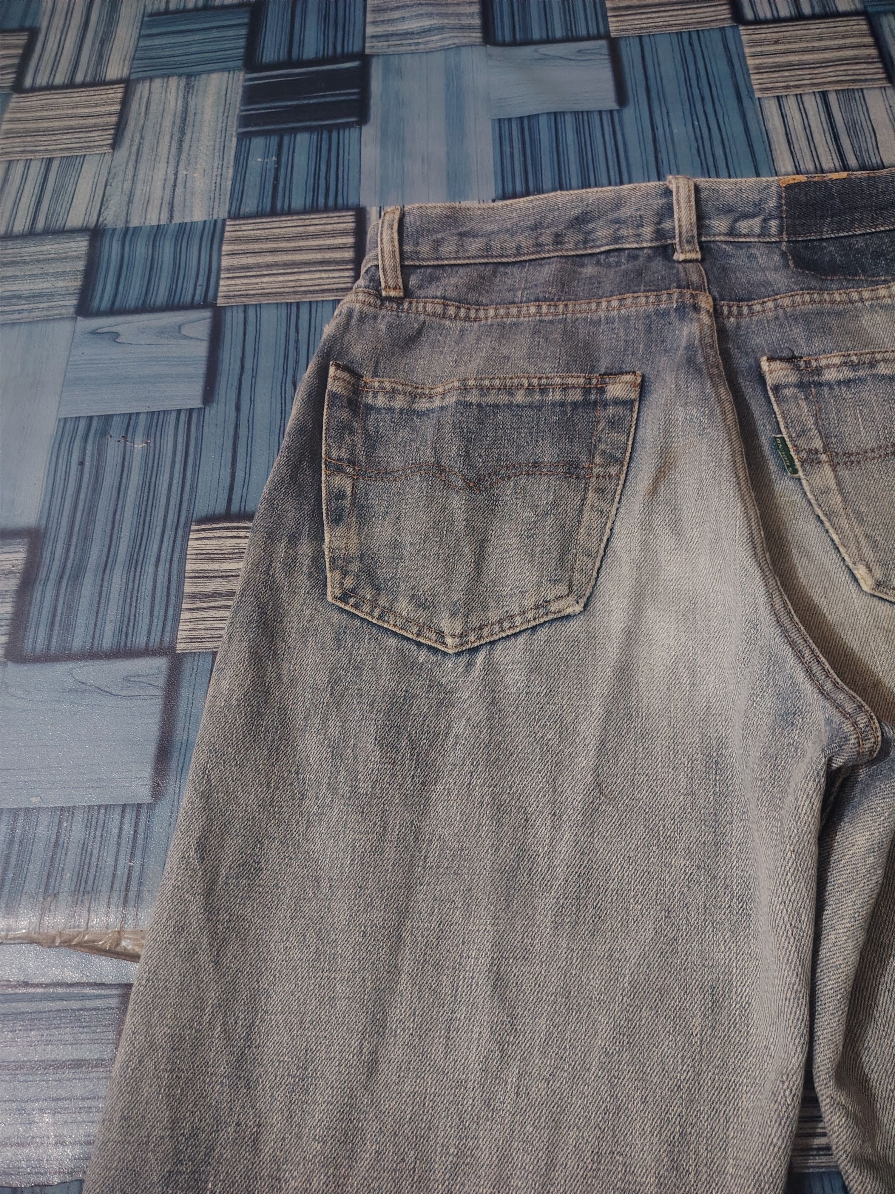 Spellbound Distressed Jeans Spellbound Rare Green line Selvedge Jeans Size US 29 - 18 Thumbnail