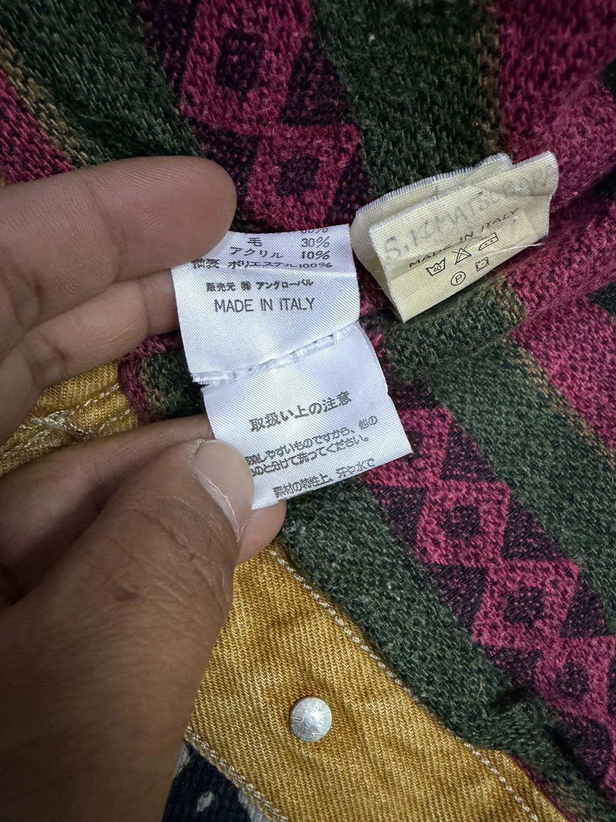 Nigel Cabourn Vintage 80s Nigel Cabourn Blanket Trucker Jacket Size US L / EU 52-54 / 3 - 14 Thumbnail