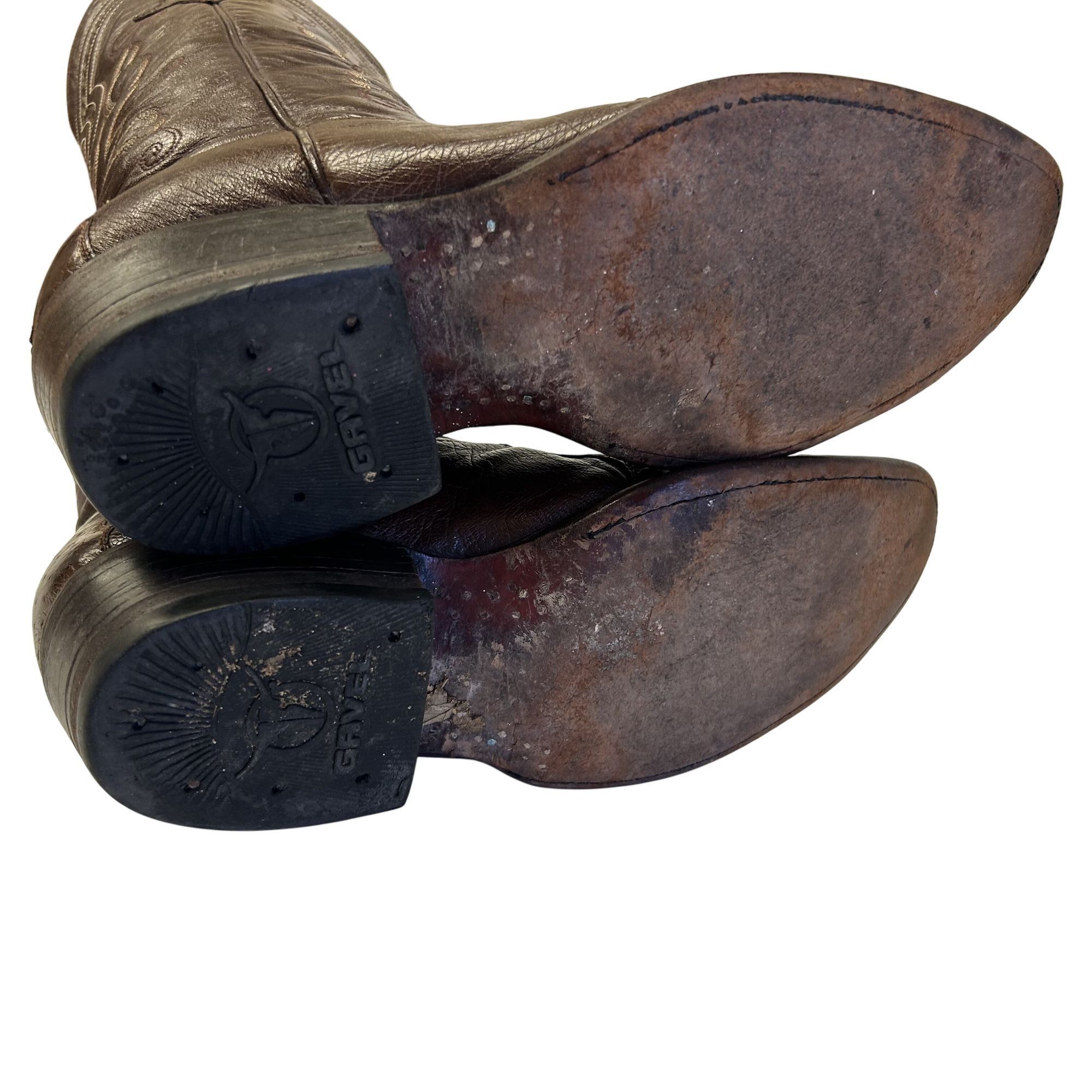 Other Vtg Gavel OSTRICH QUILL Skin Cowboy Western Rodeo Boots Size US 8.5 / EU 41-42 - 8 Thumbnail