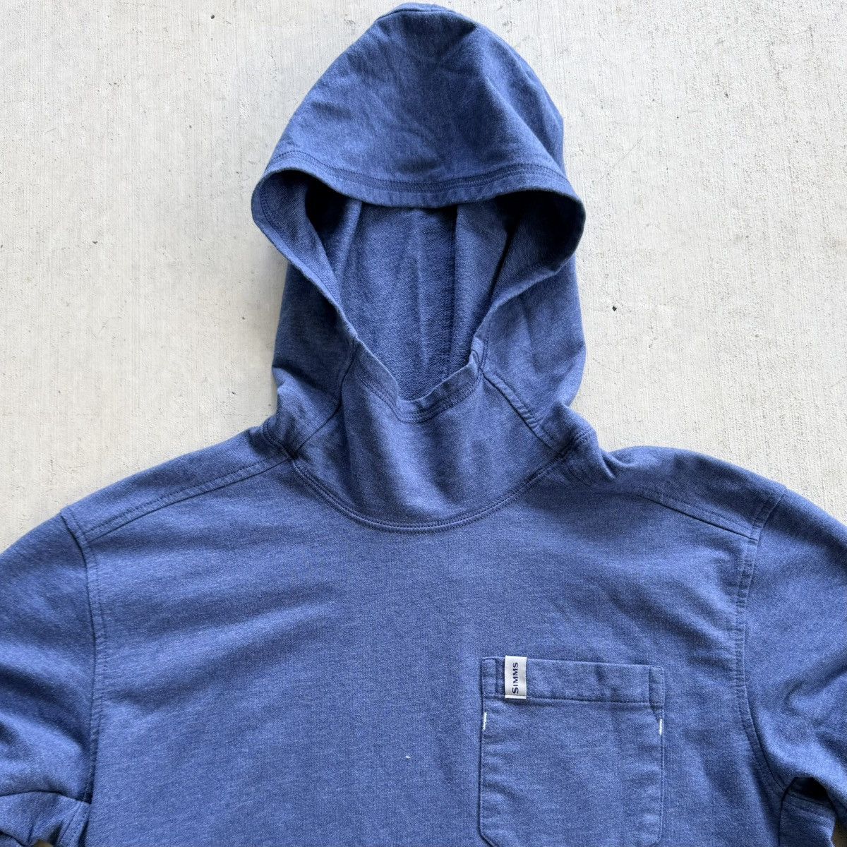 Simms Simms Hoodie Henry Fork Heather Blue Pullover Fishing Size US M / EU 48-50 / 2 - 2 Thumbnail