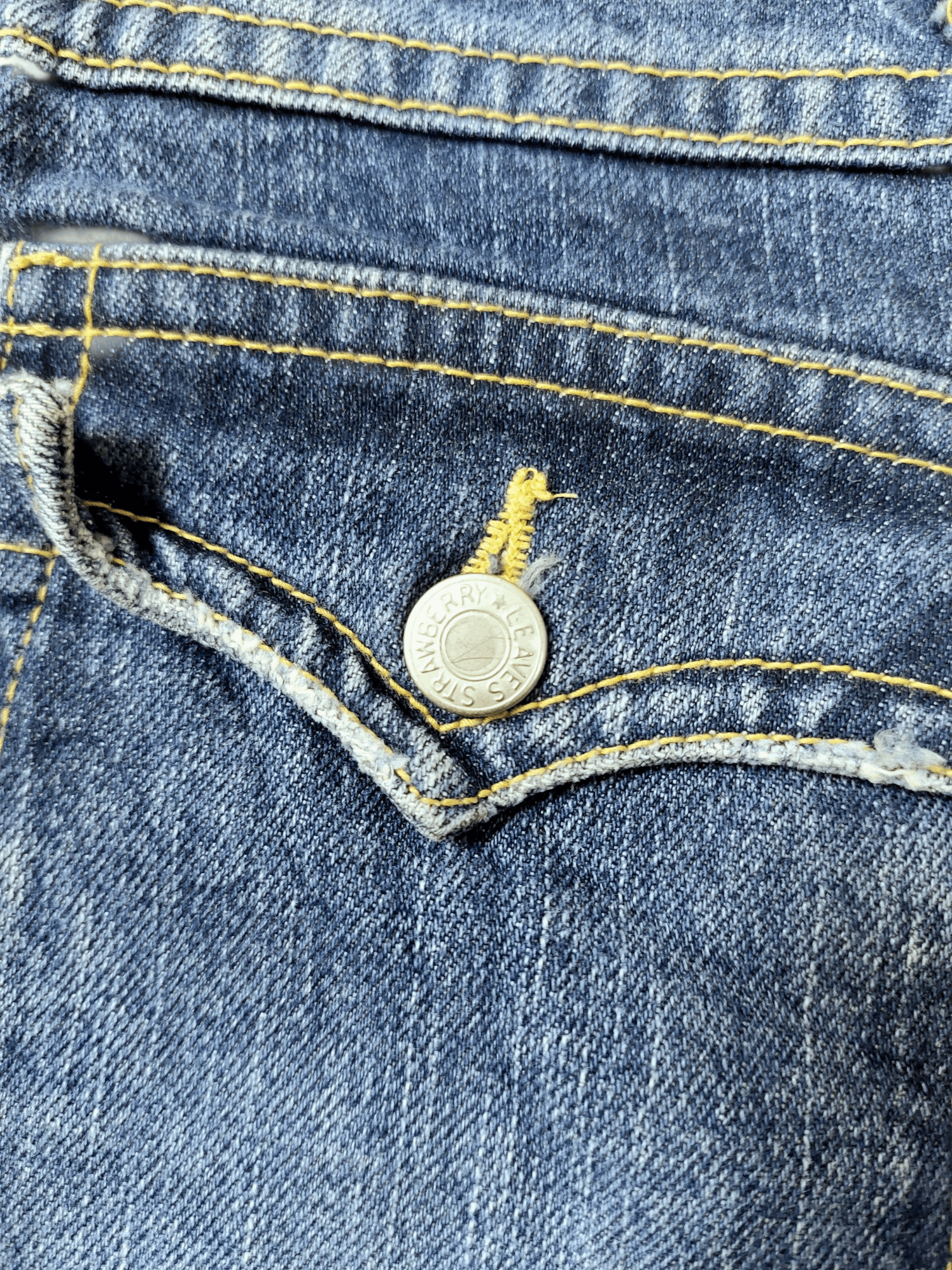 Vintage ☠️Super Flare Nasty Question Tornado Mart Style Size 29" - 14 Thumbnail