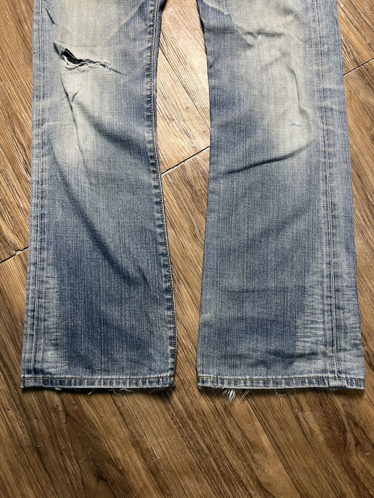 Edwin VINTAGE Edwin BLUE TRIP 503 Bootcut Red Zipper Jeans (43) Size US 28 / EU 44 - 4 Thumbnail